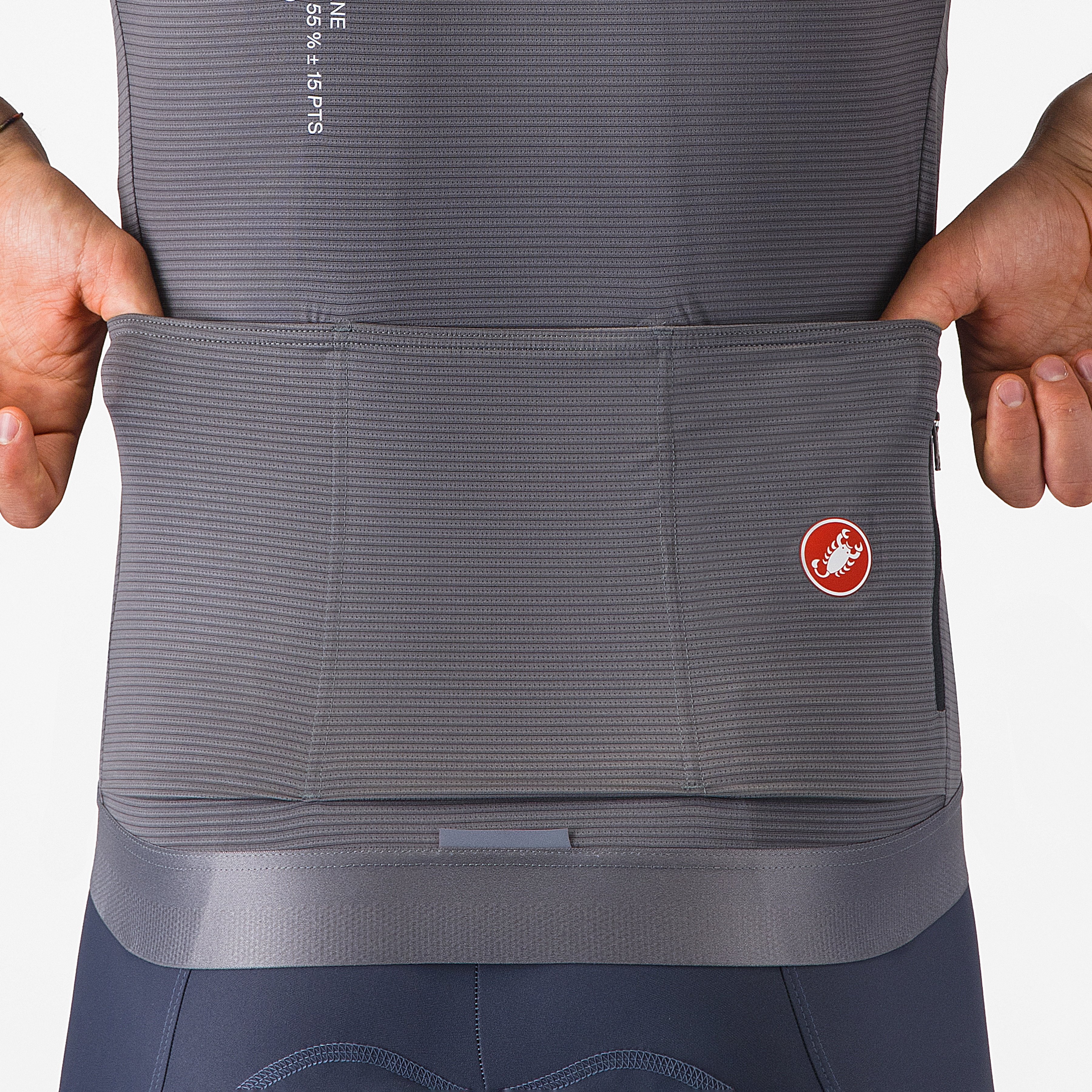 Espresso r-a/d jersey - smoky gray - castelli