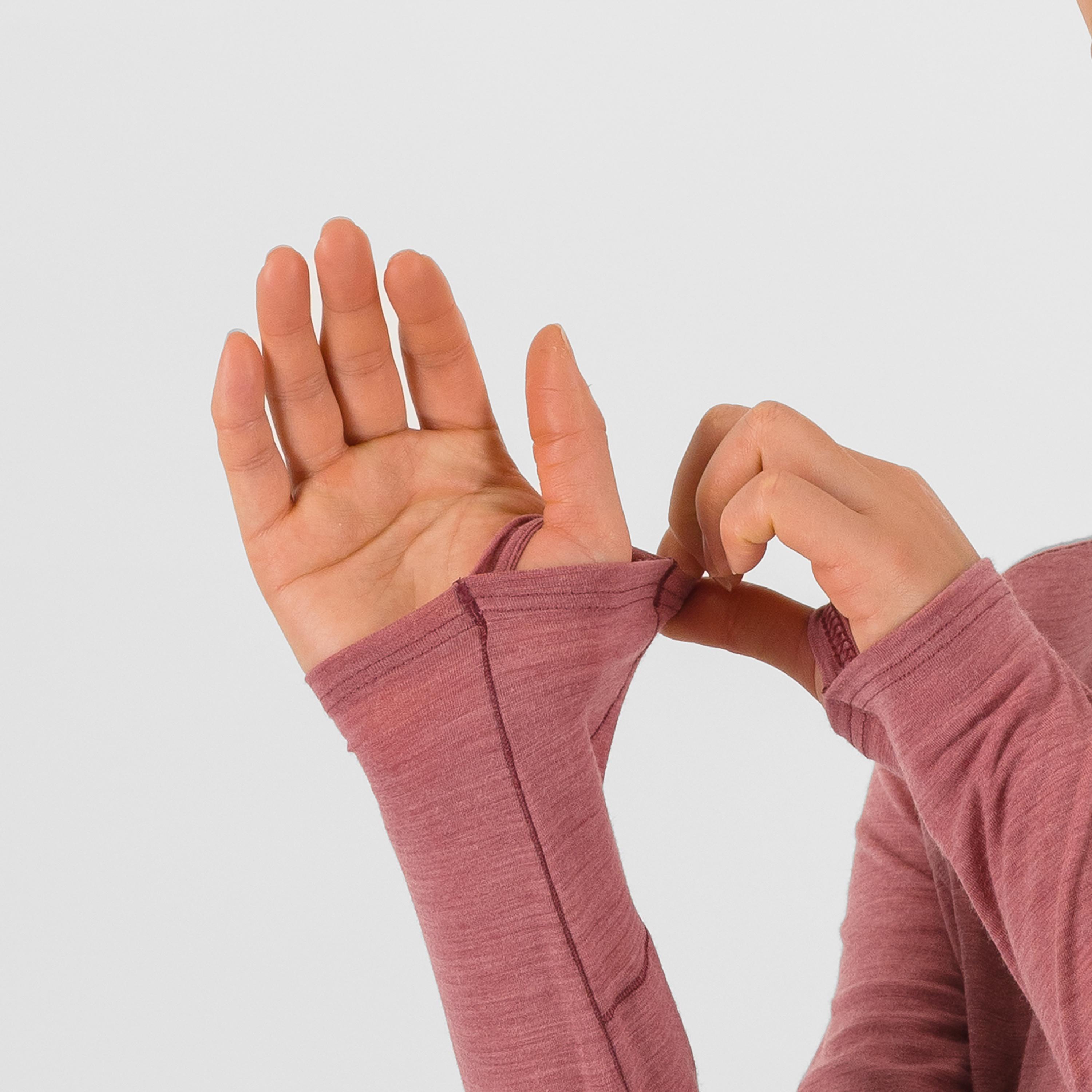 Coppolo merino w high neck ls - deco rose - karpos