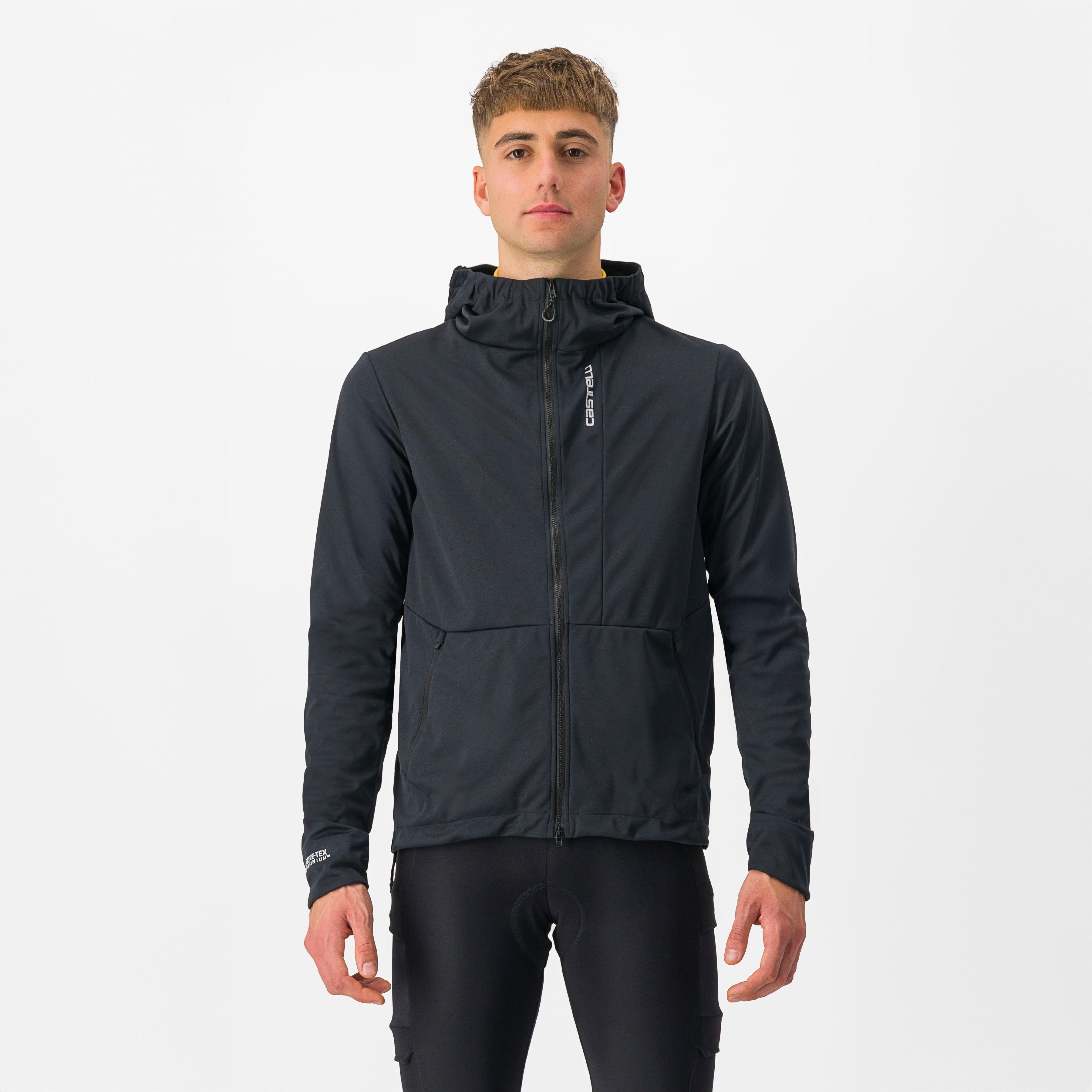 Trail hoodie jacket - light black - castelli