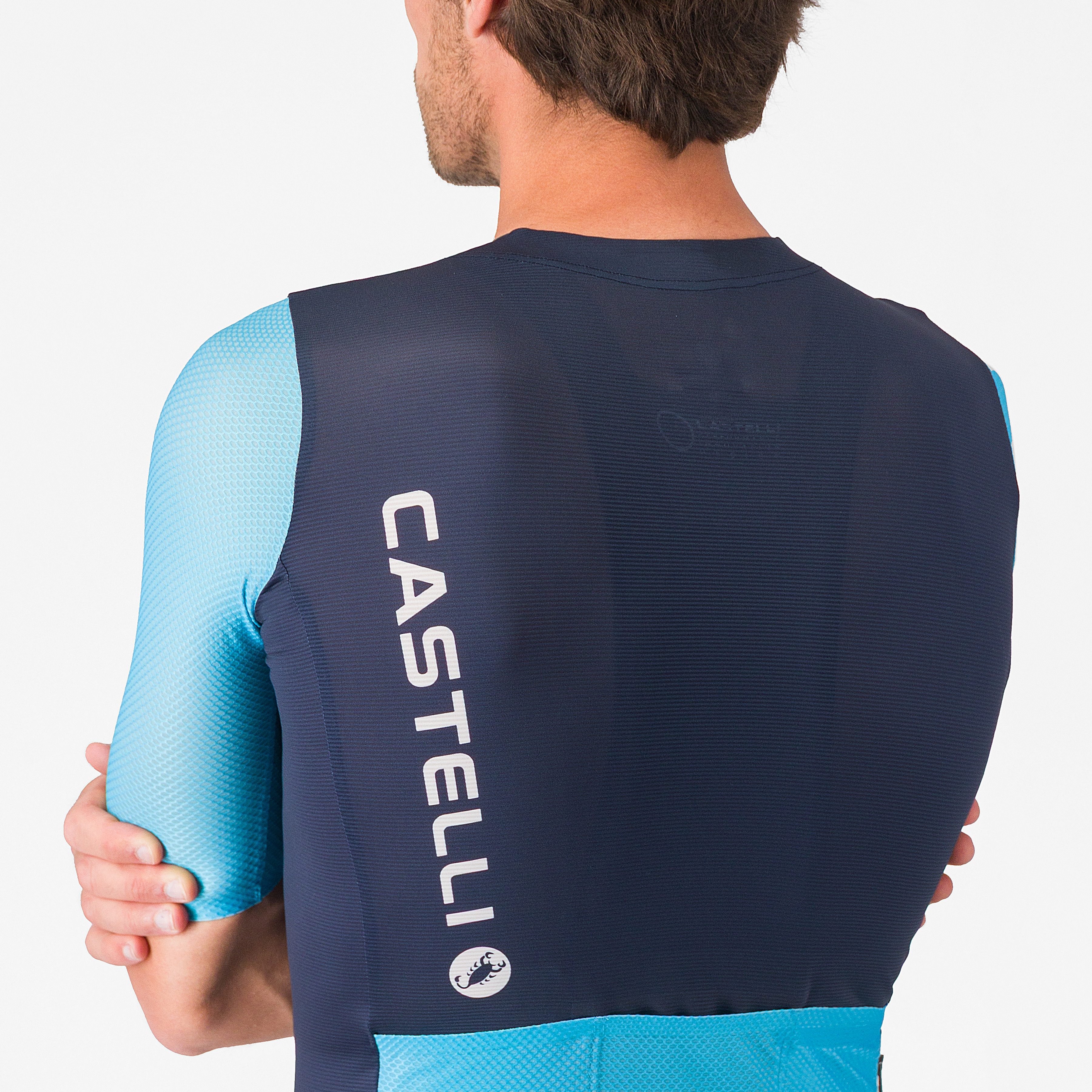 Corretto jersey - belgian blue/neon cobalt-white - castelli