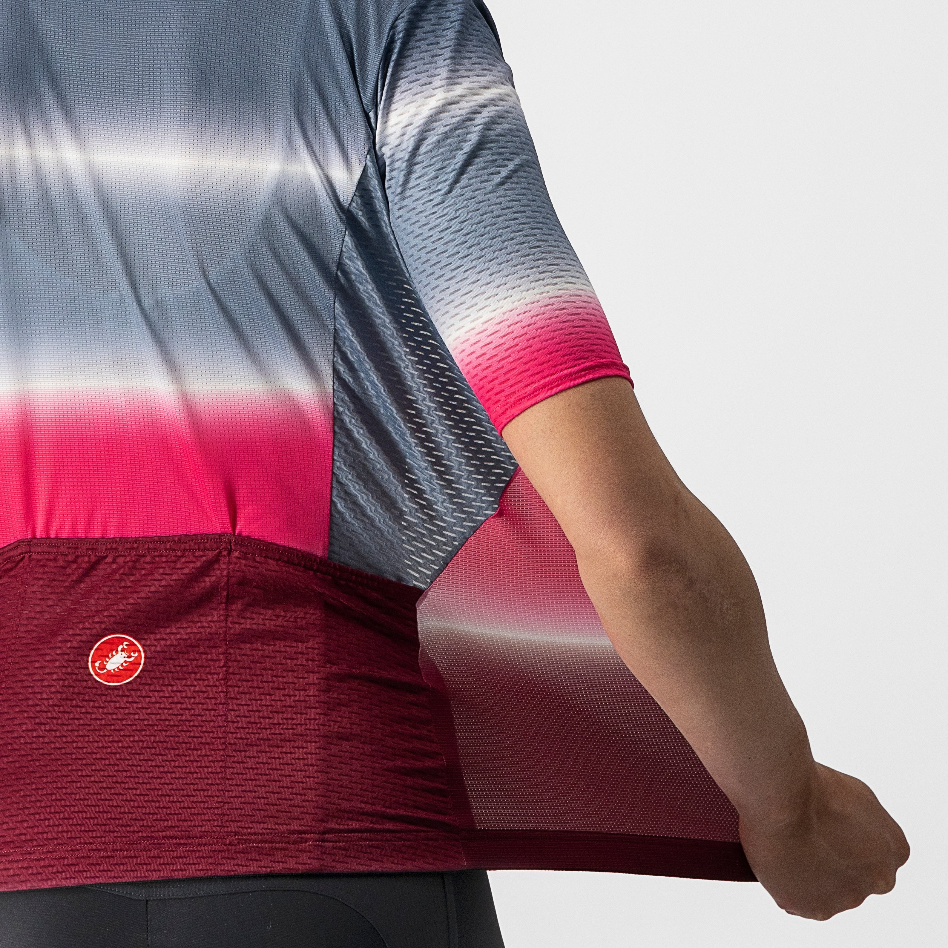 Dolce jersey - light steel blue/bordeaux - castelli