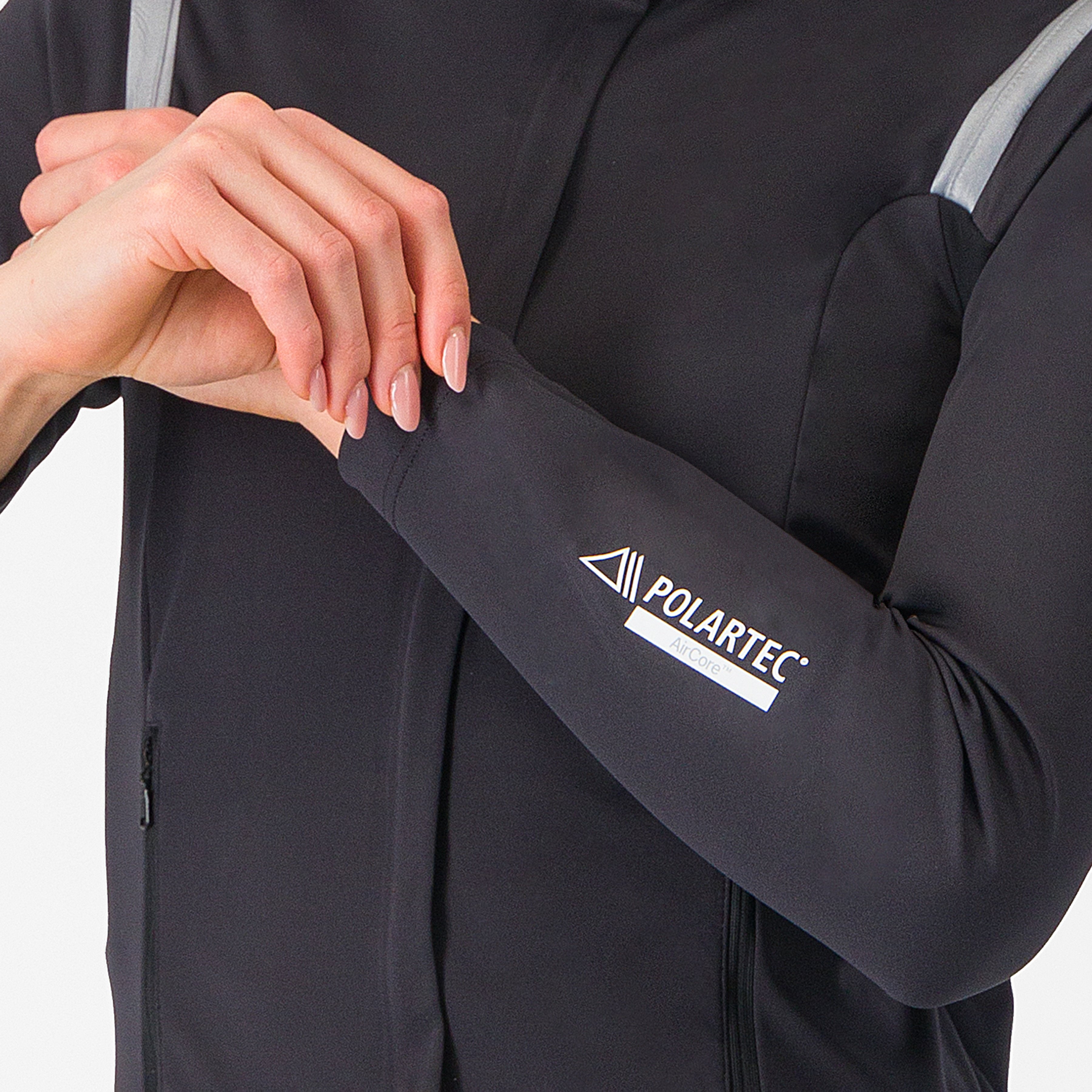 Perfetto ros 3 w jacket - light black/silver reflex - castelli