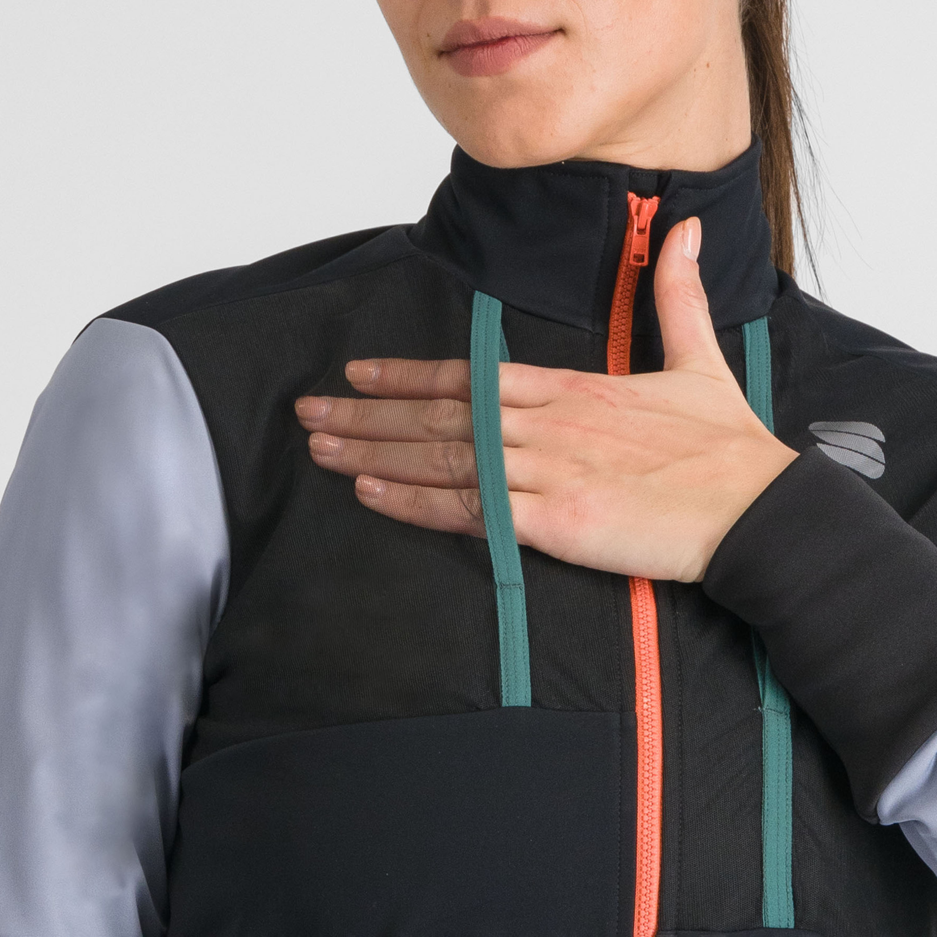 Supergiara w jacket - black cement violet - sportful
