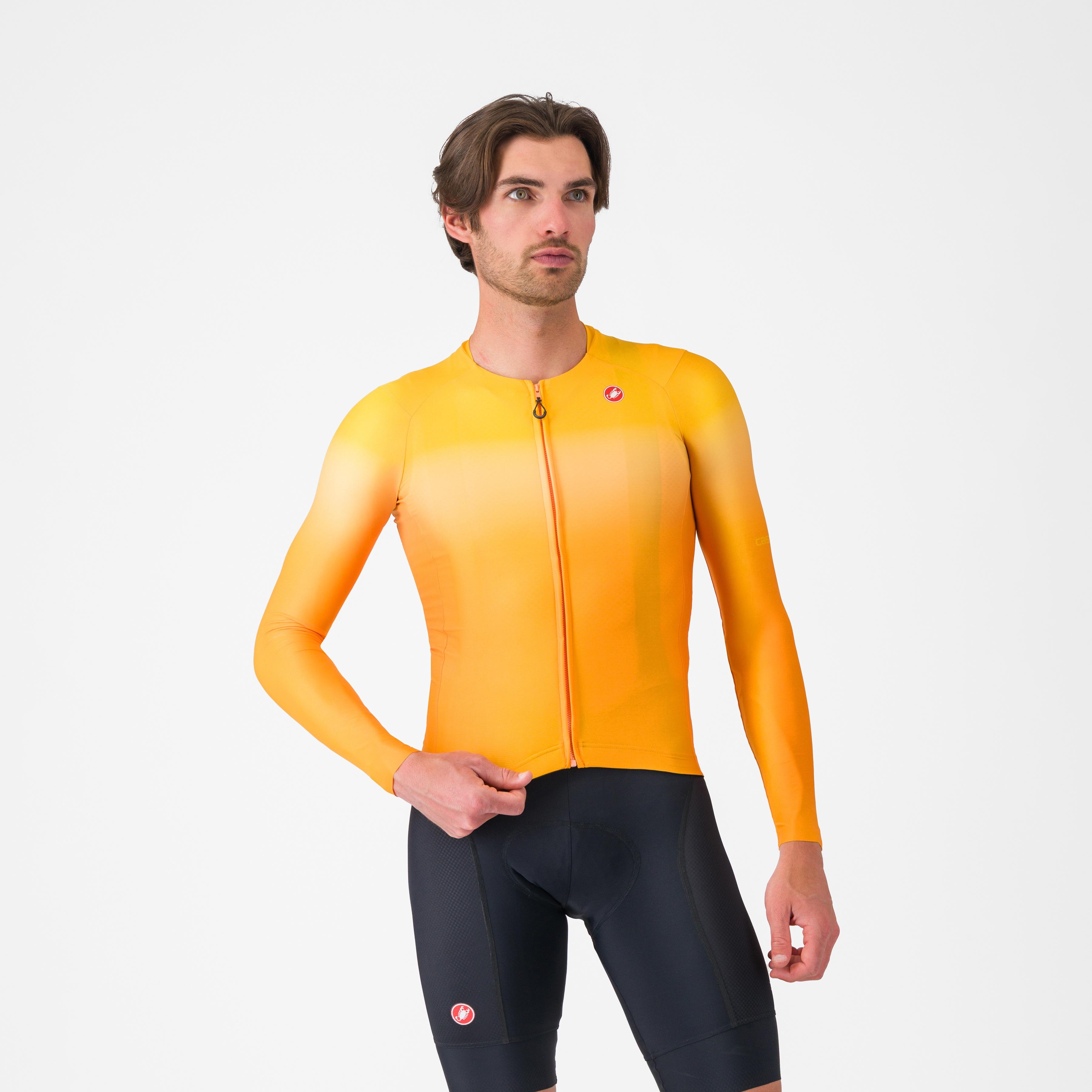 Upf long sleeve jersey - vivid orange - castelli