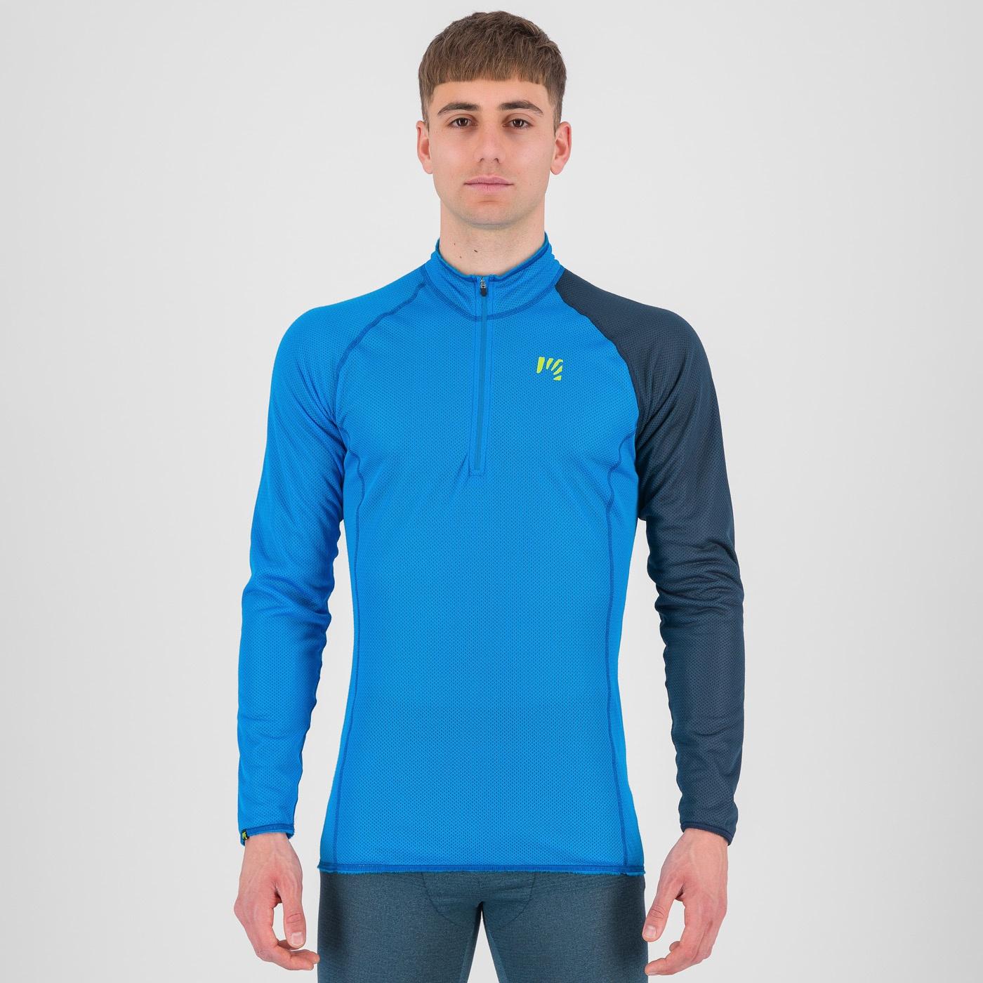 Dinamico octa jersey ls half zip - diva blue/midnight - karpos