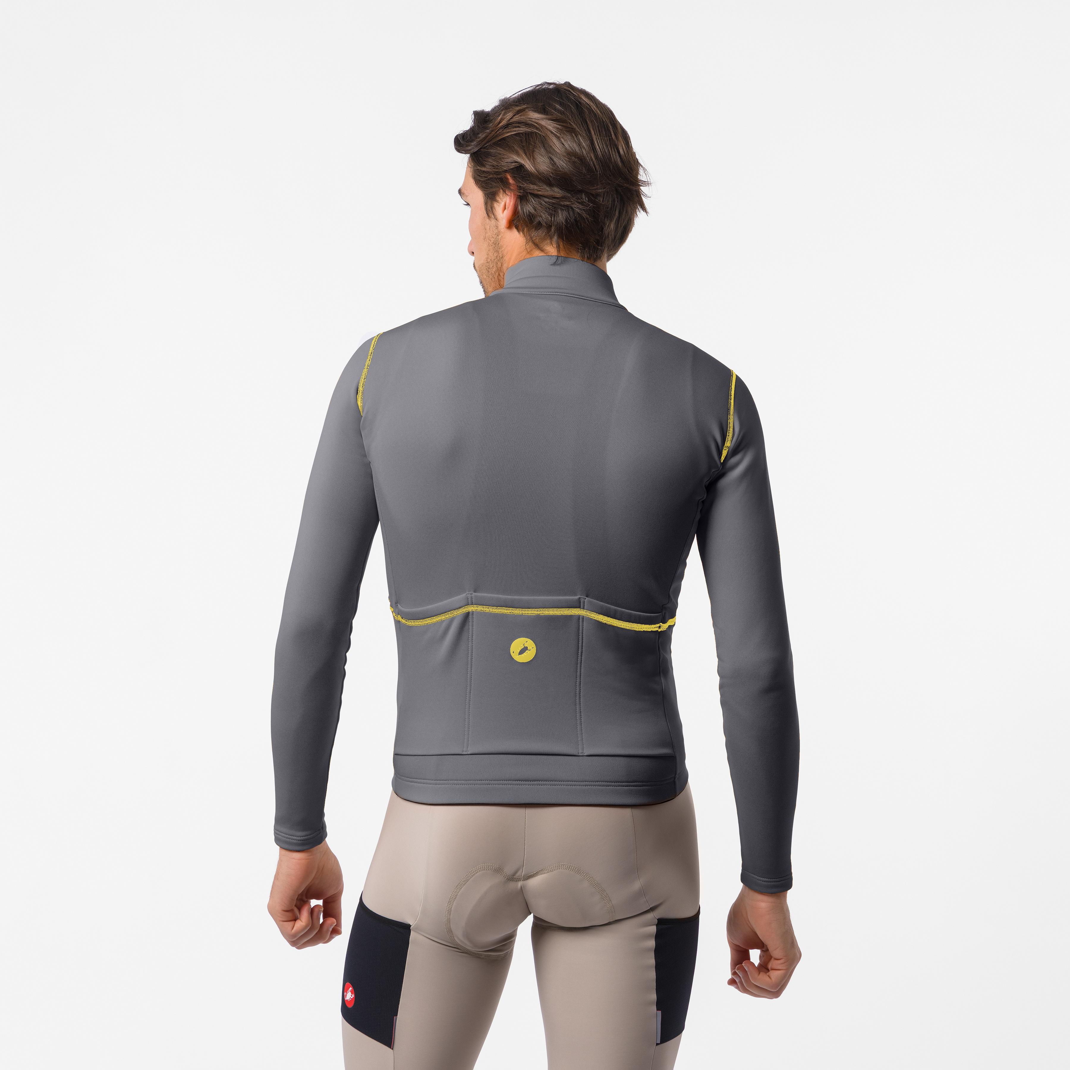 Unlimited trail 2 jersey - smoky gray/mango mojito - castelli