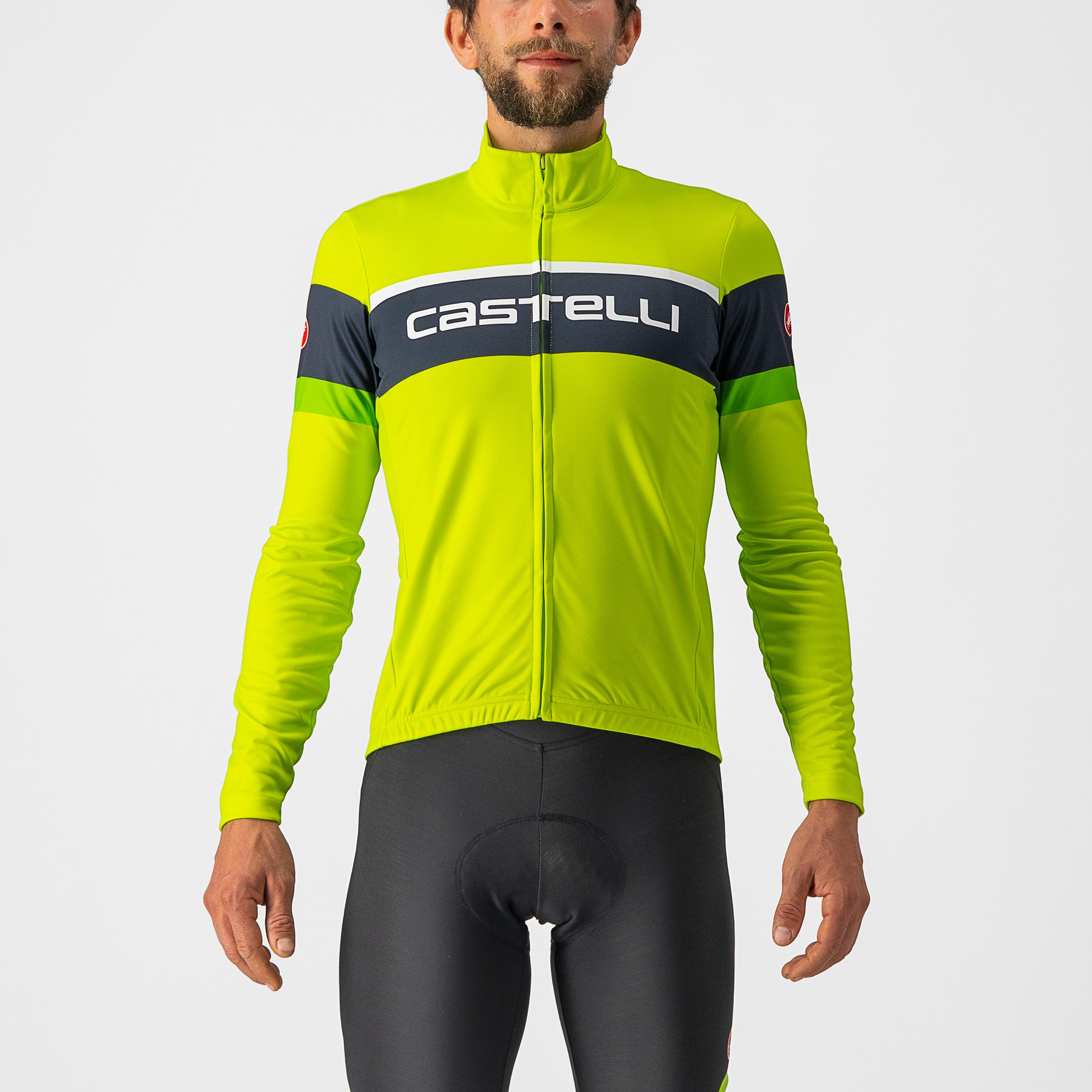 Passista jersey - electric lime/savile blue-gree - castelli