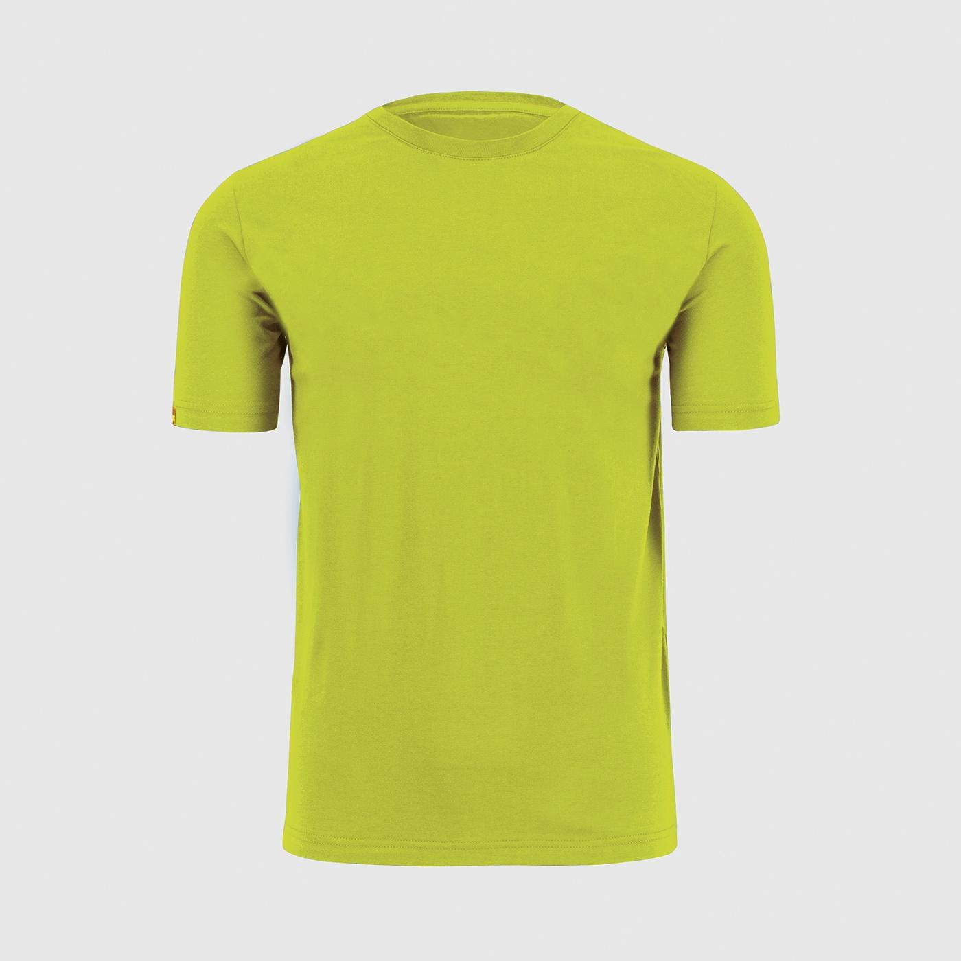 Berto cotton t-shirt - giallo kiwi - karpos