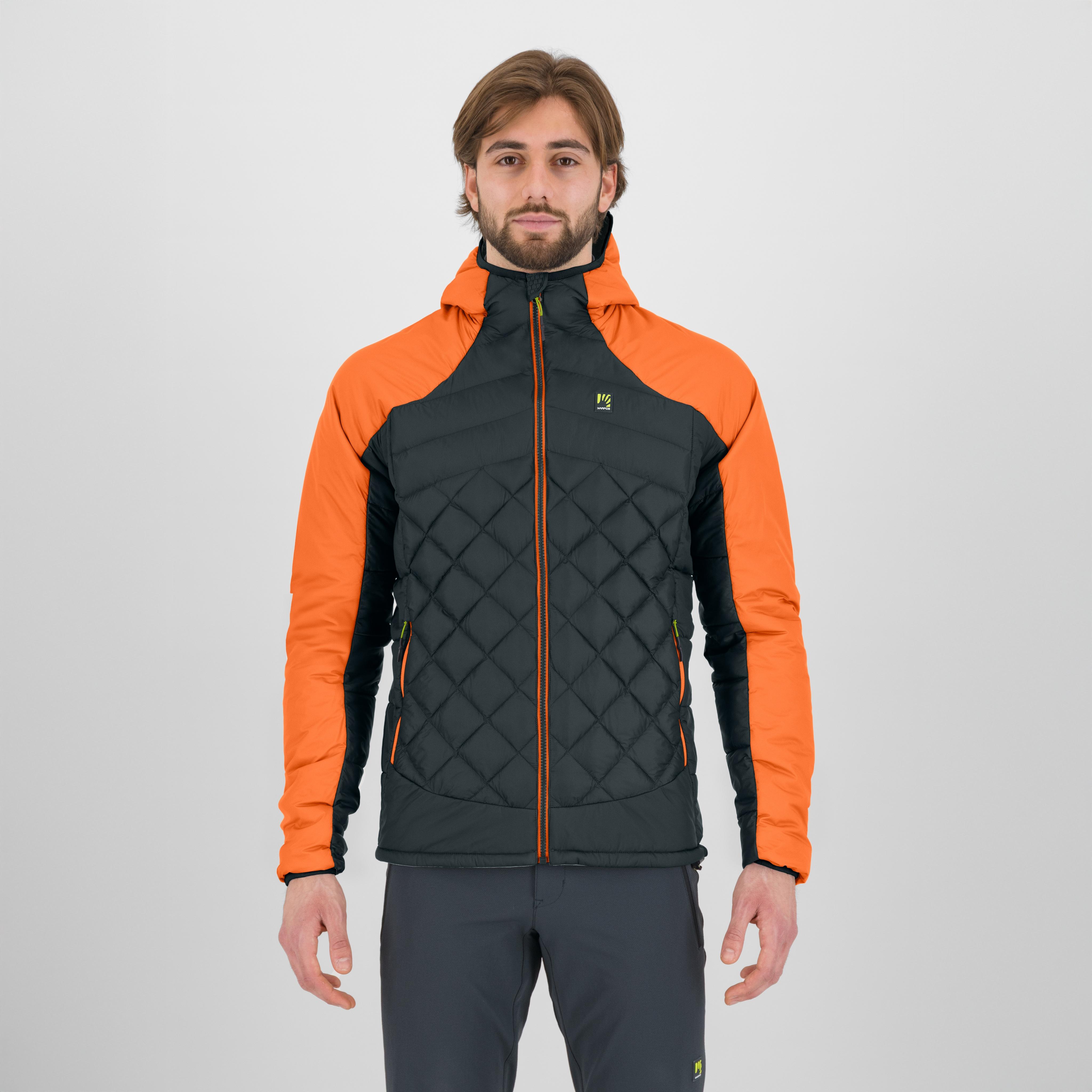 Lastei active plus jacket - woodl.gray/vibr.orange - karpos