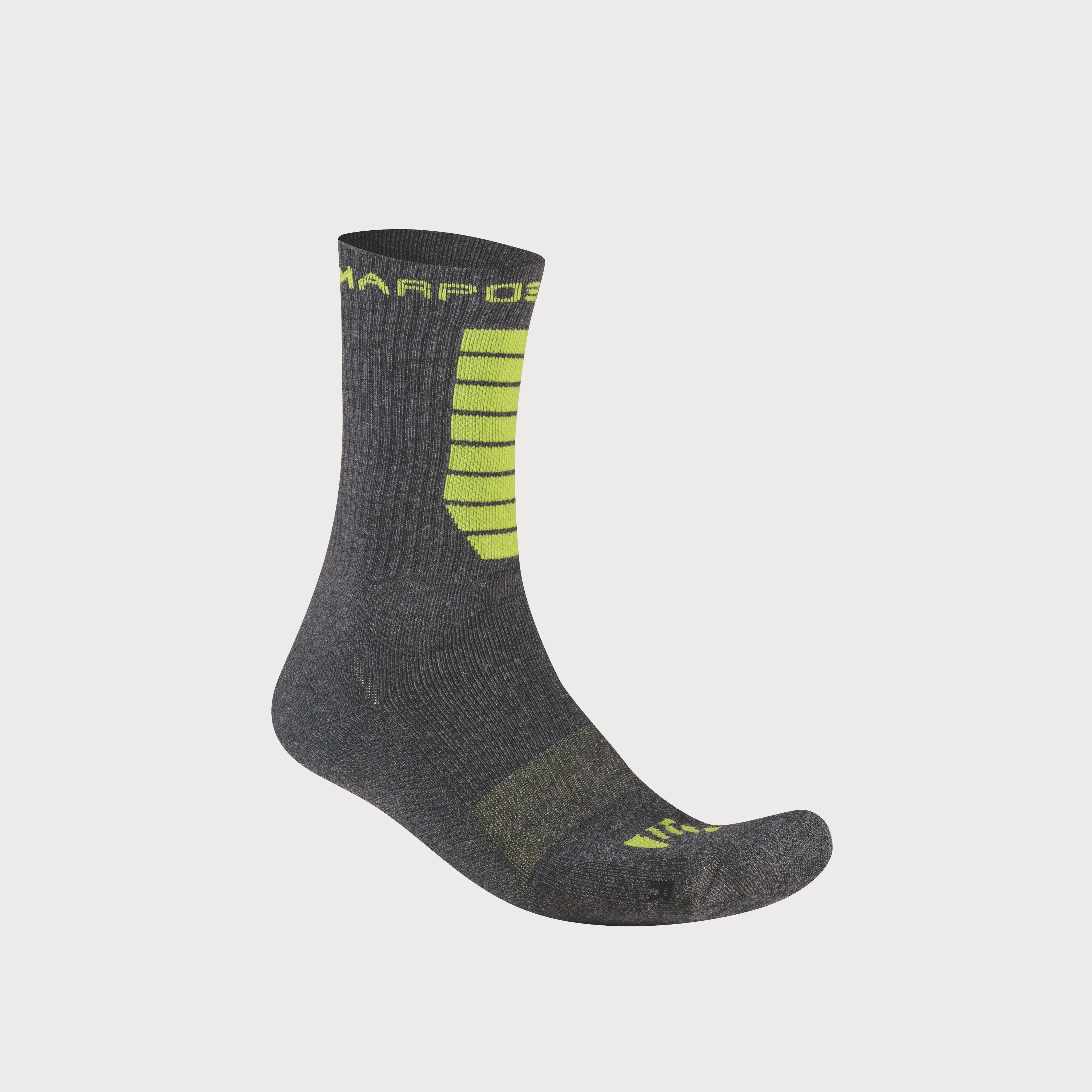 Pietena socks - grey melange green - karpos