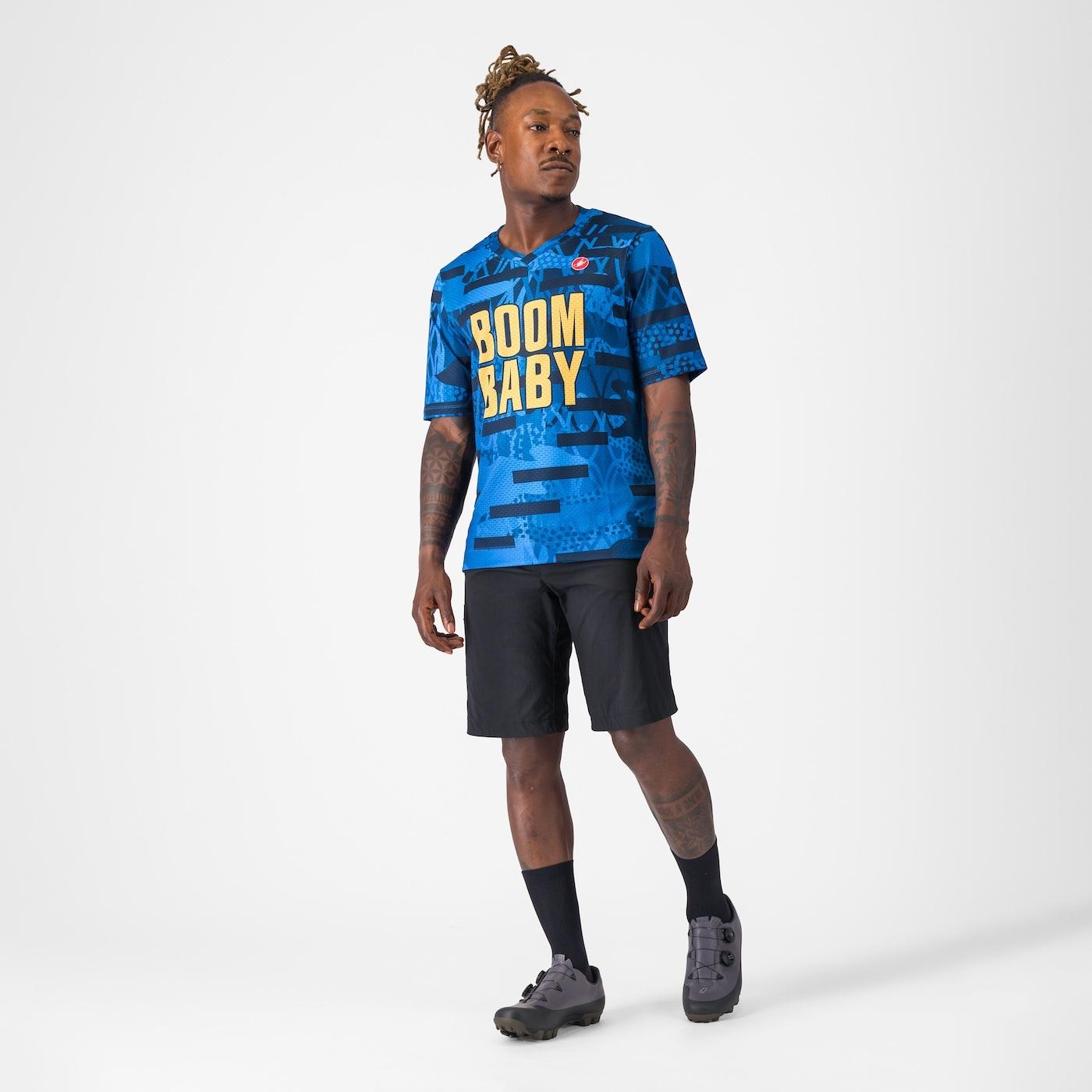 Boombaby 2 trail jersey - blue/gold - castelli