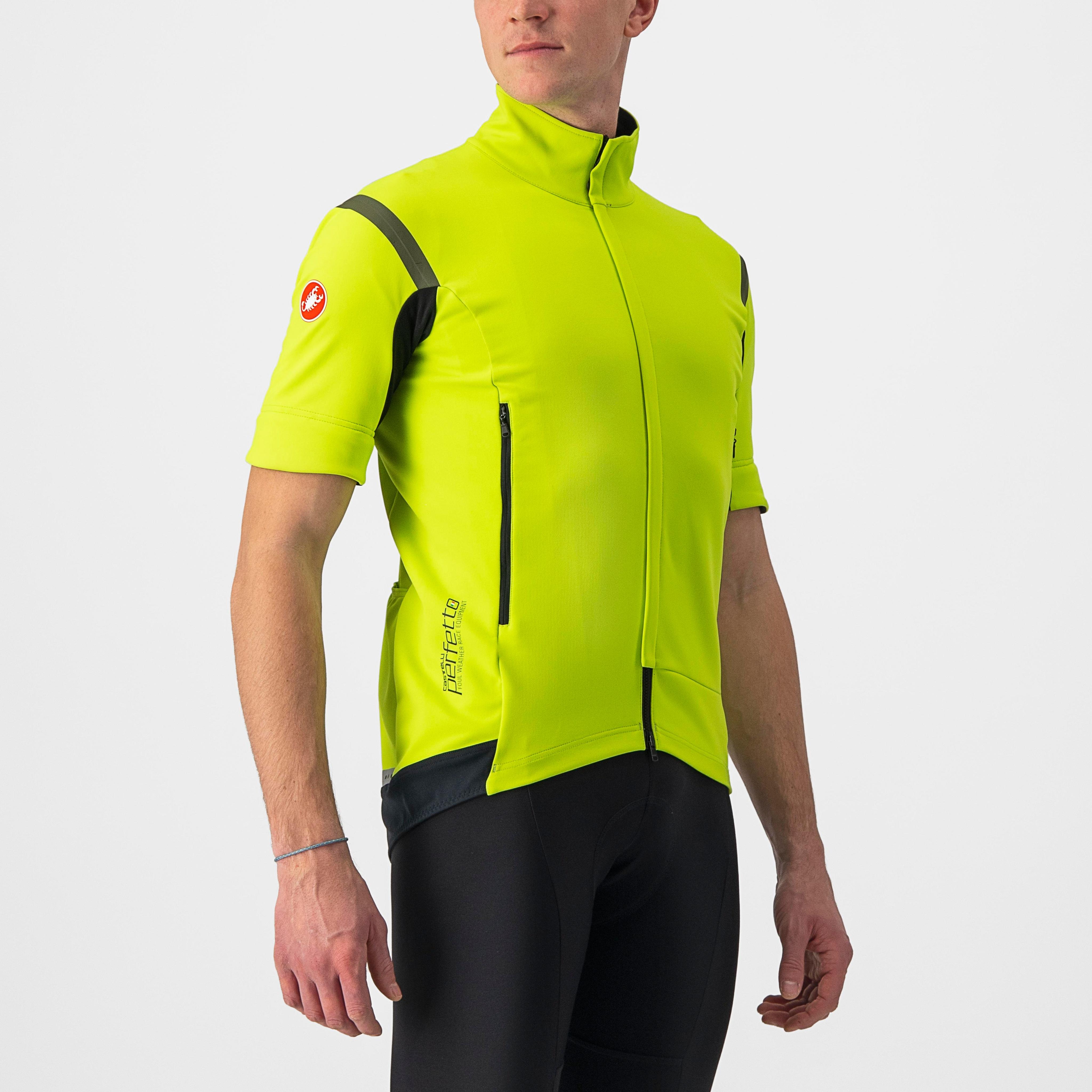 Perfetto ros 2 convertible jacket - electric lime/dark gray - castelli