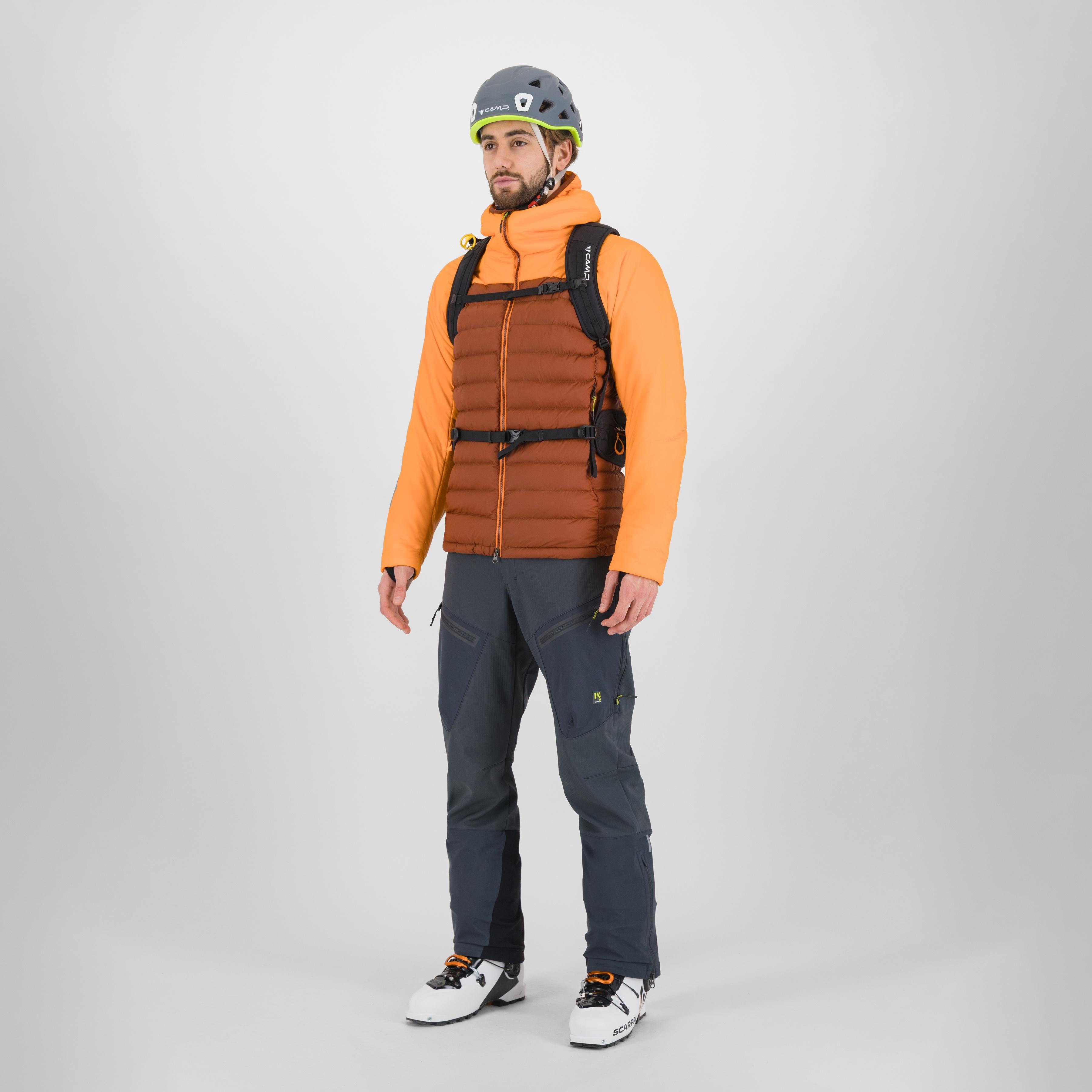 Sass d'ortiga hoodie jacket - mahogany/vibr.orange - karpos