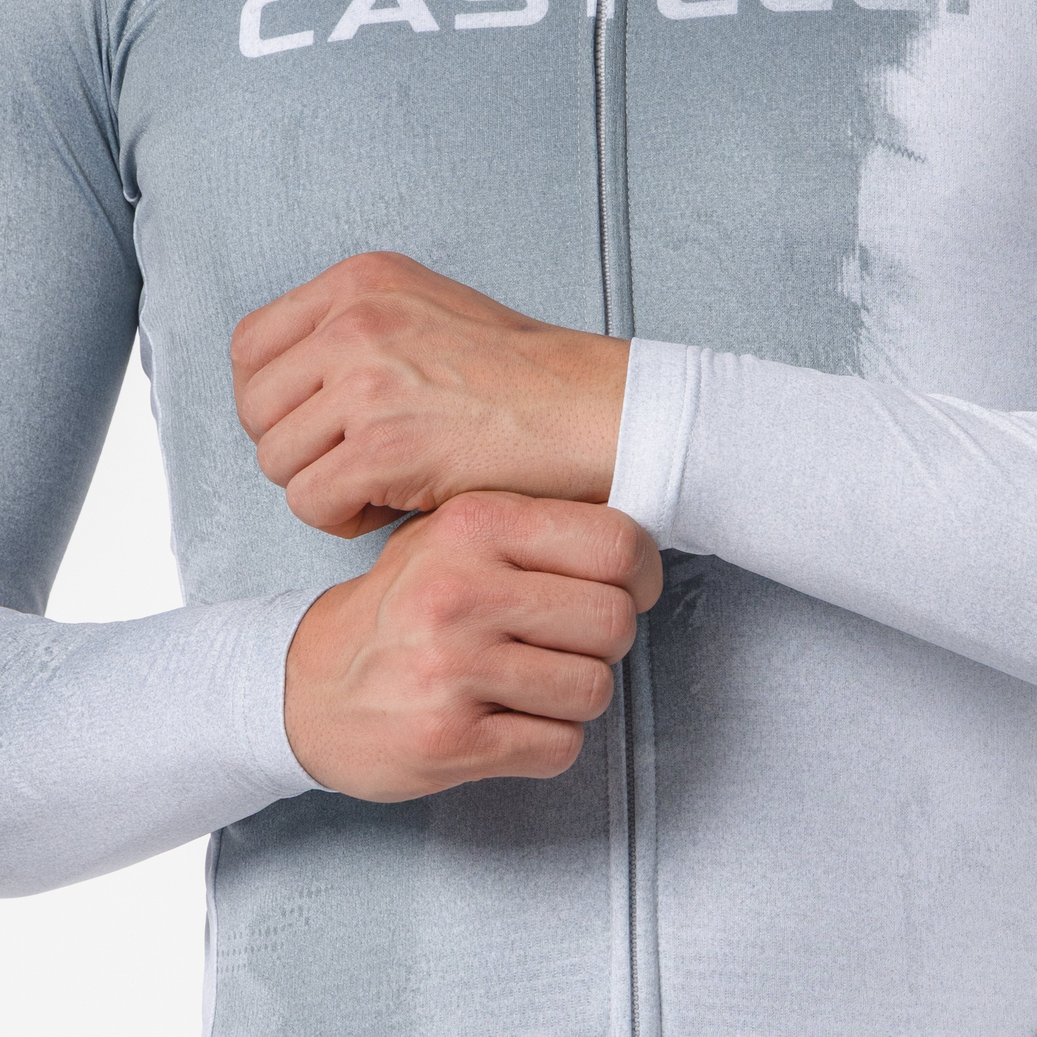 Nebula thermal ls jersey - silver gray/nickel gray - castelli