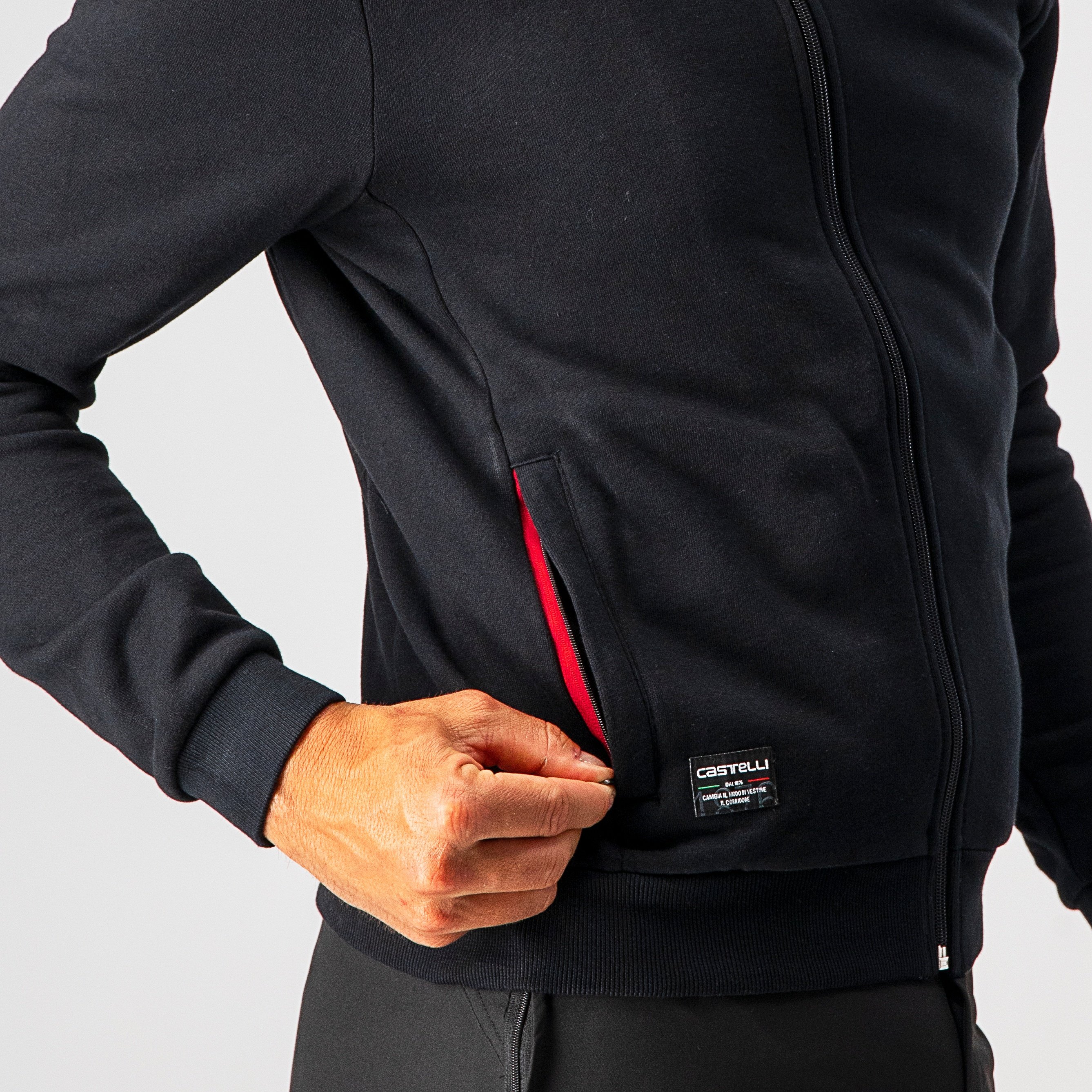 Milano track jacket - black - castelli