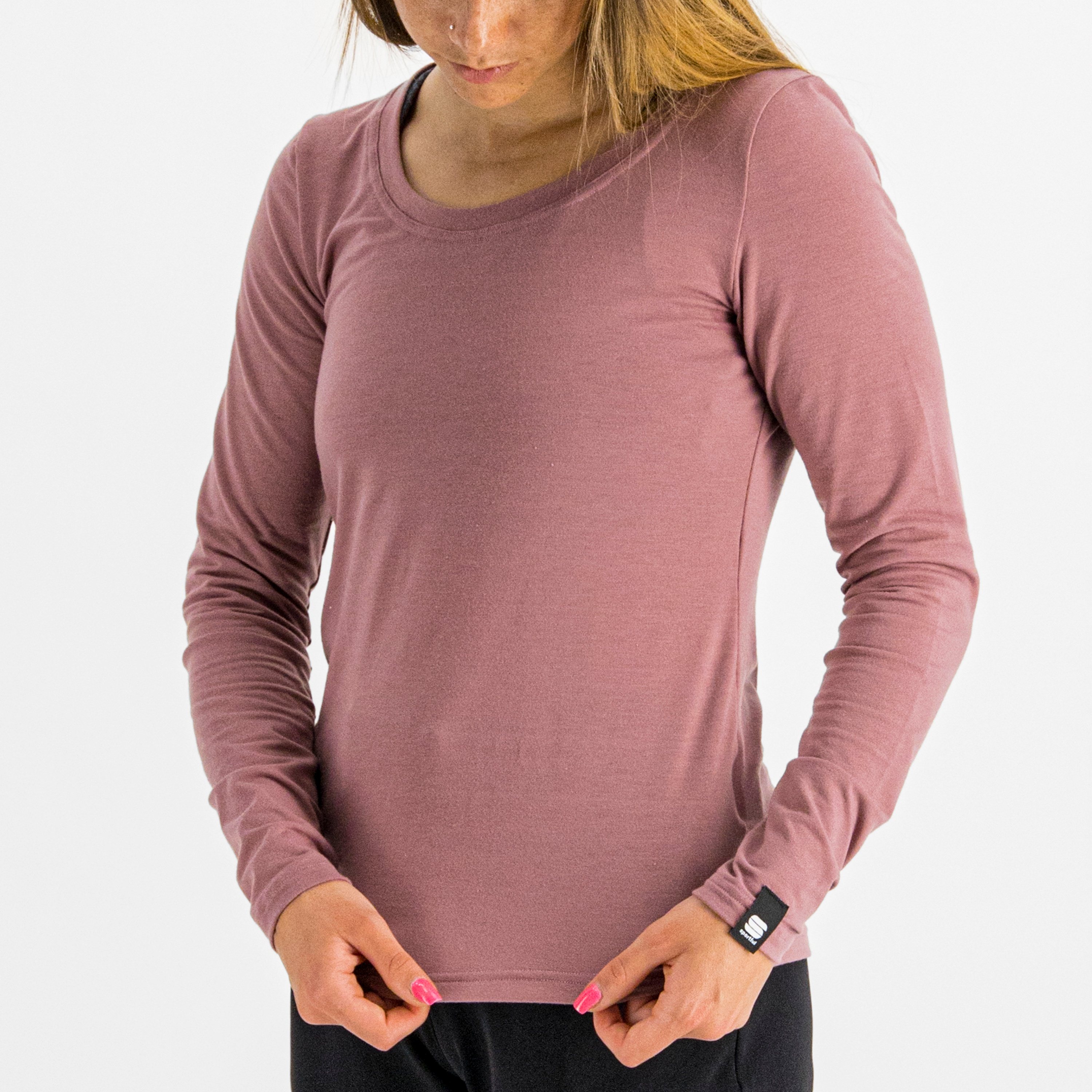 Xplore w tee long sleeve - mauve - sportful