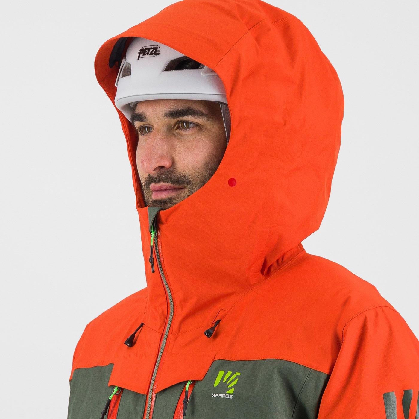 Midi shell jacket - thyme/spicy orange - karpos