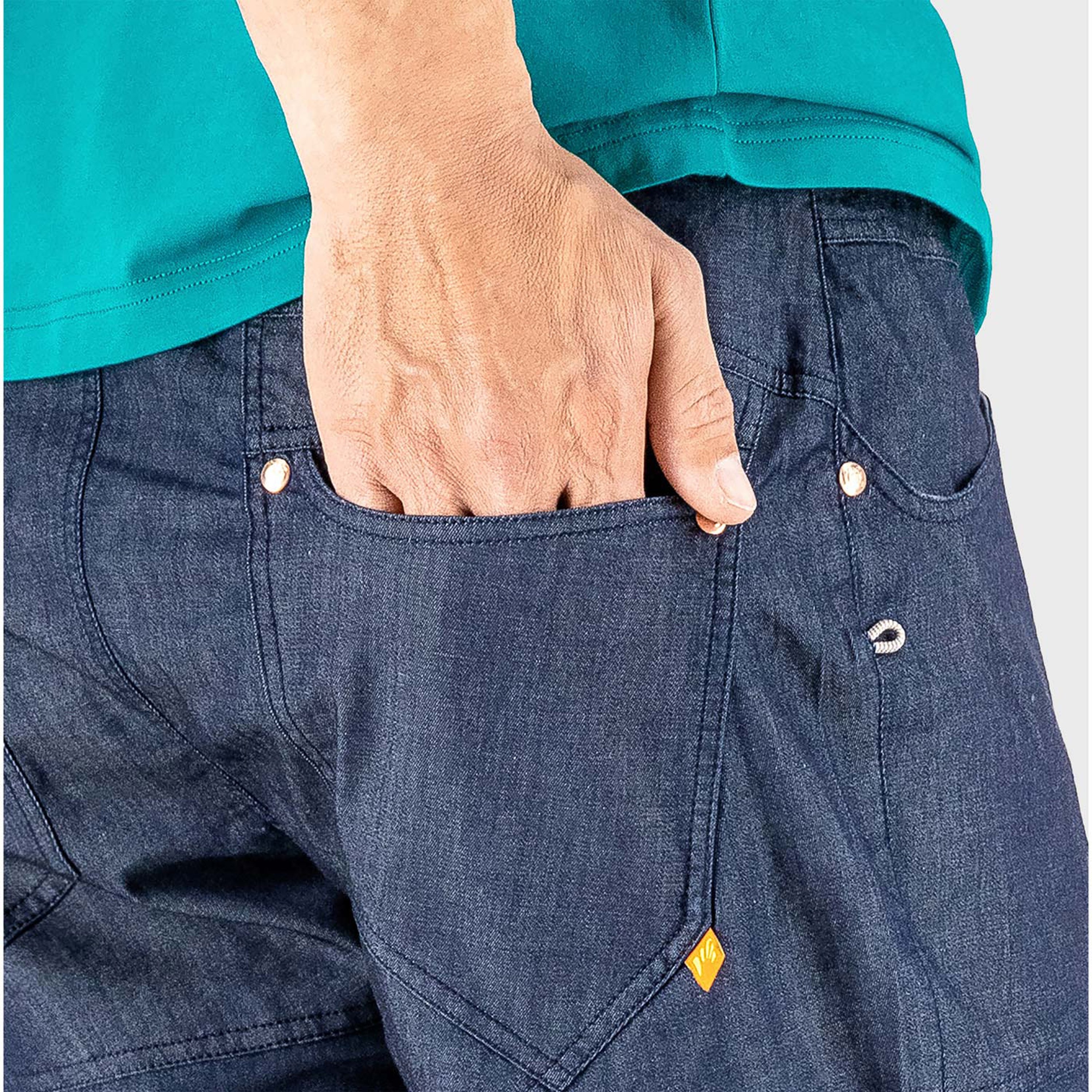 Castegner light jeans bermuda - dark blue - karpos