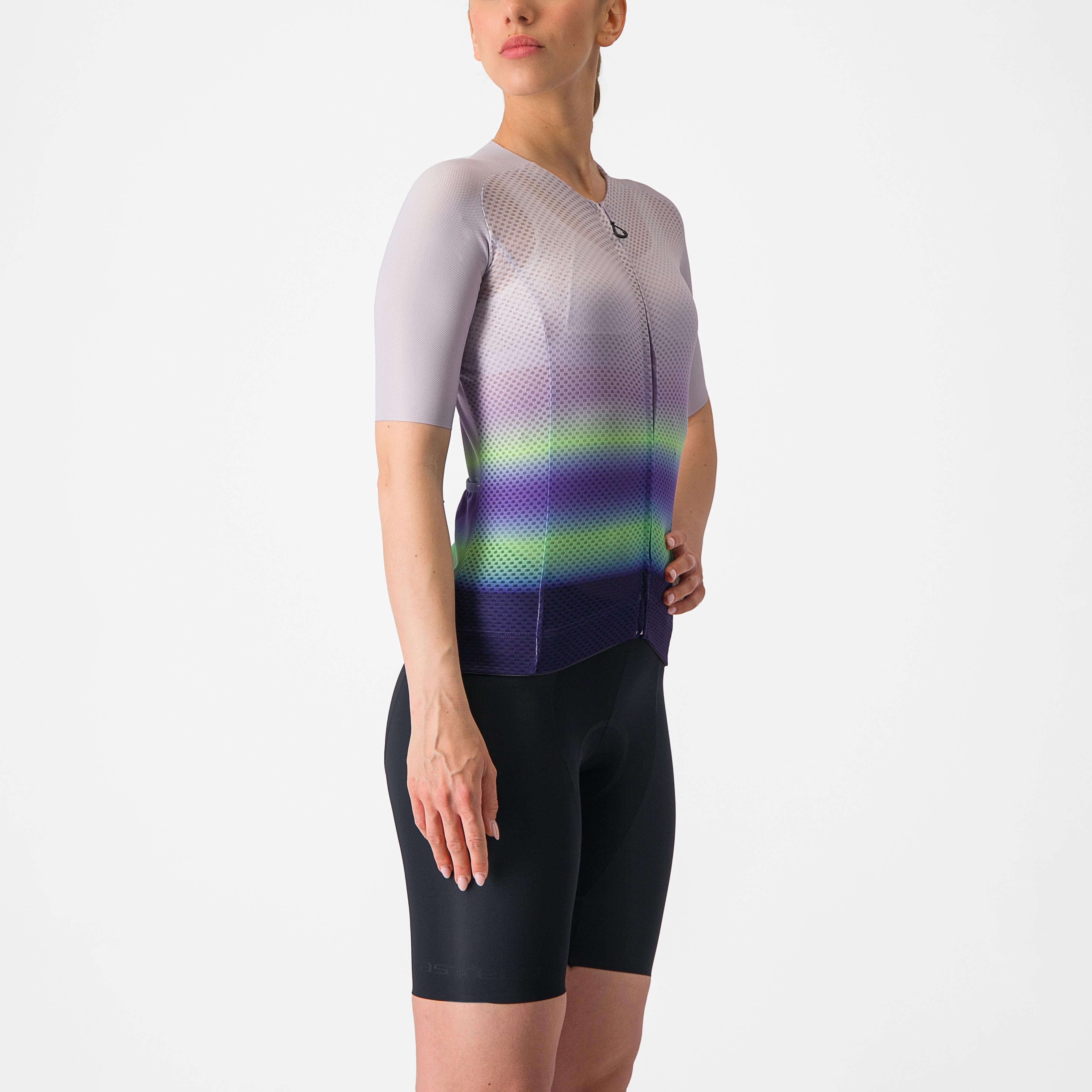 Climber's 4.0 w jersey - purple mist/green-dark purple - castelli