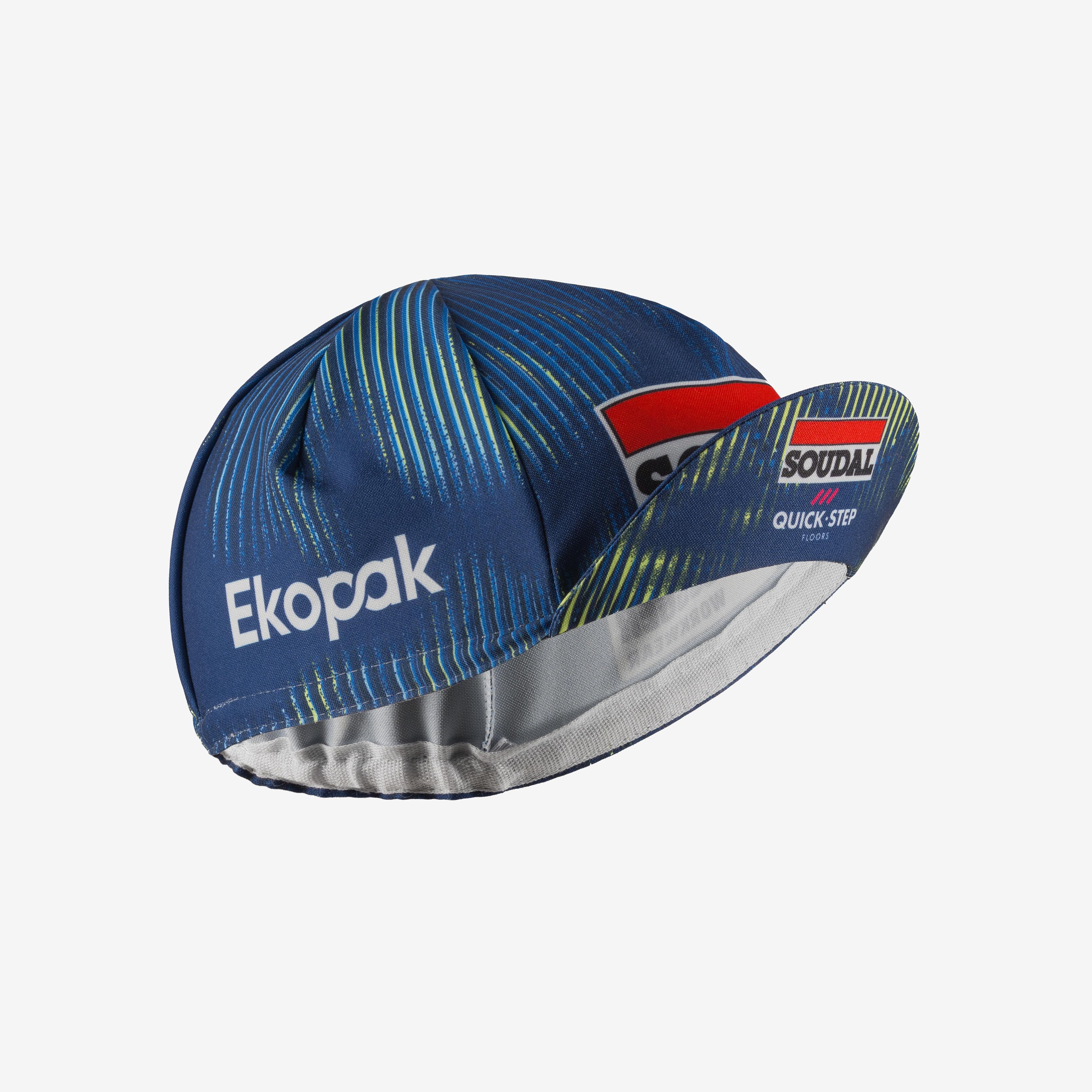 Cycling cap - blue/electric lime - castelli