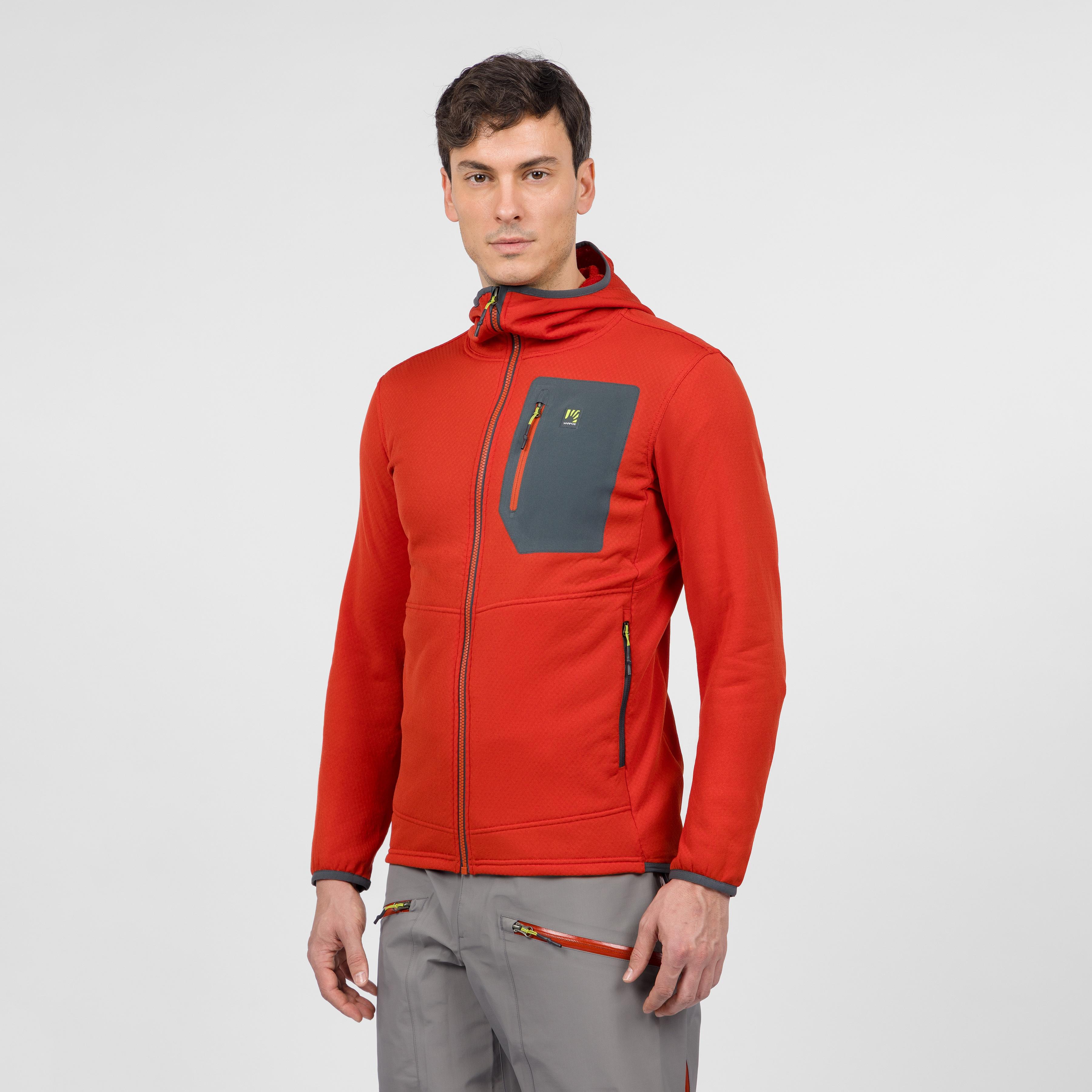 Antermoia hoodie fleece - fire - karpos