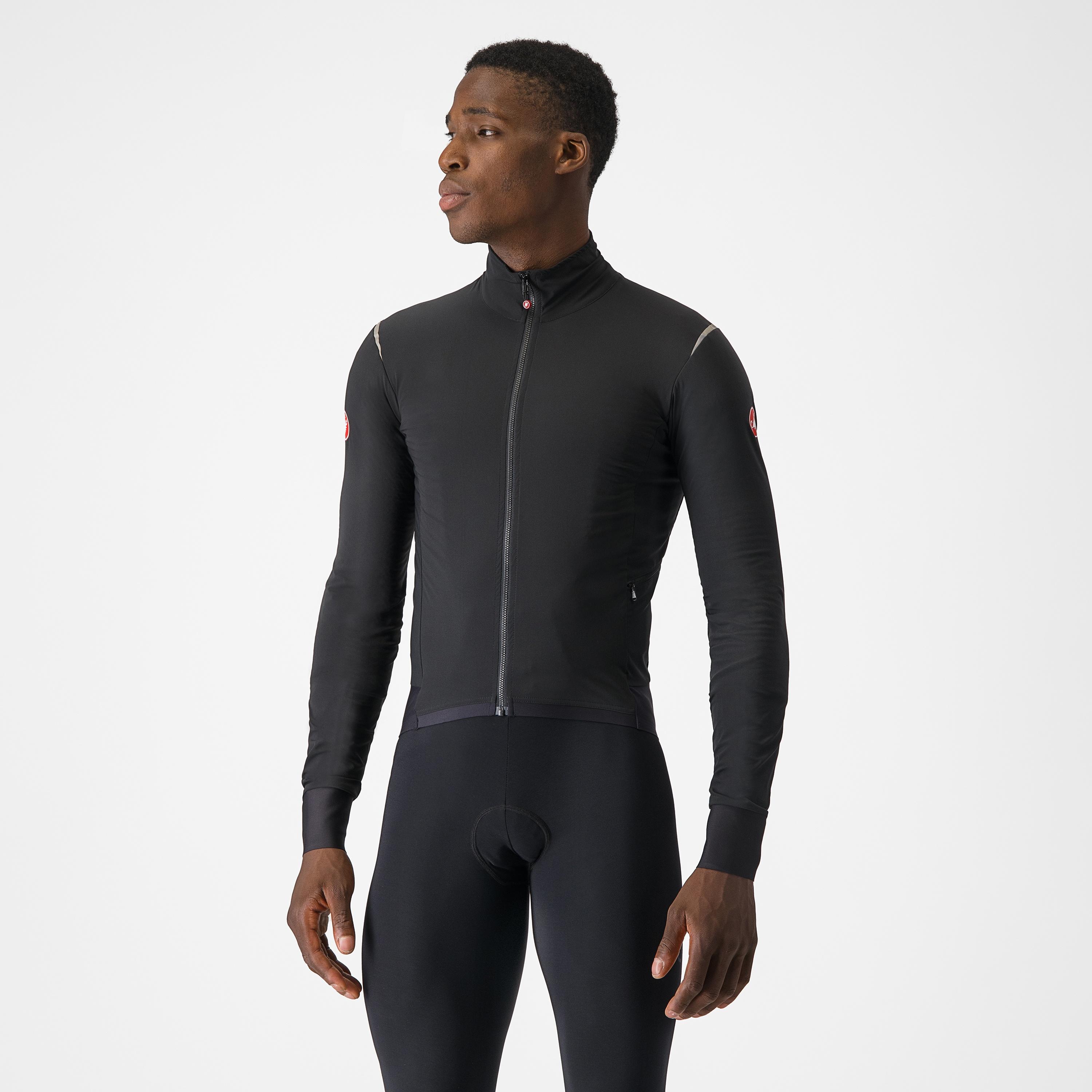 Alpha flight ros jacket - light black/silver reflex-dark - castelli