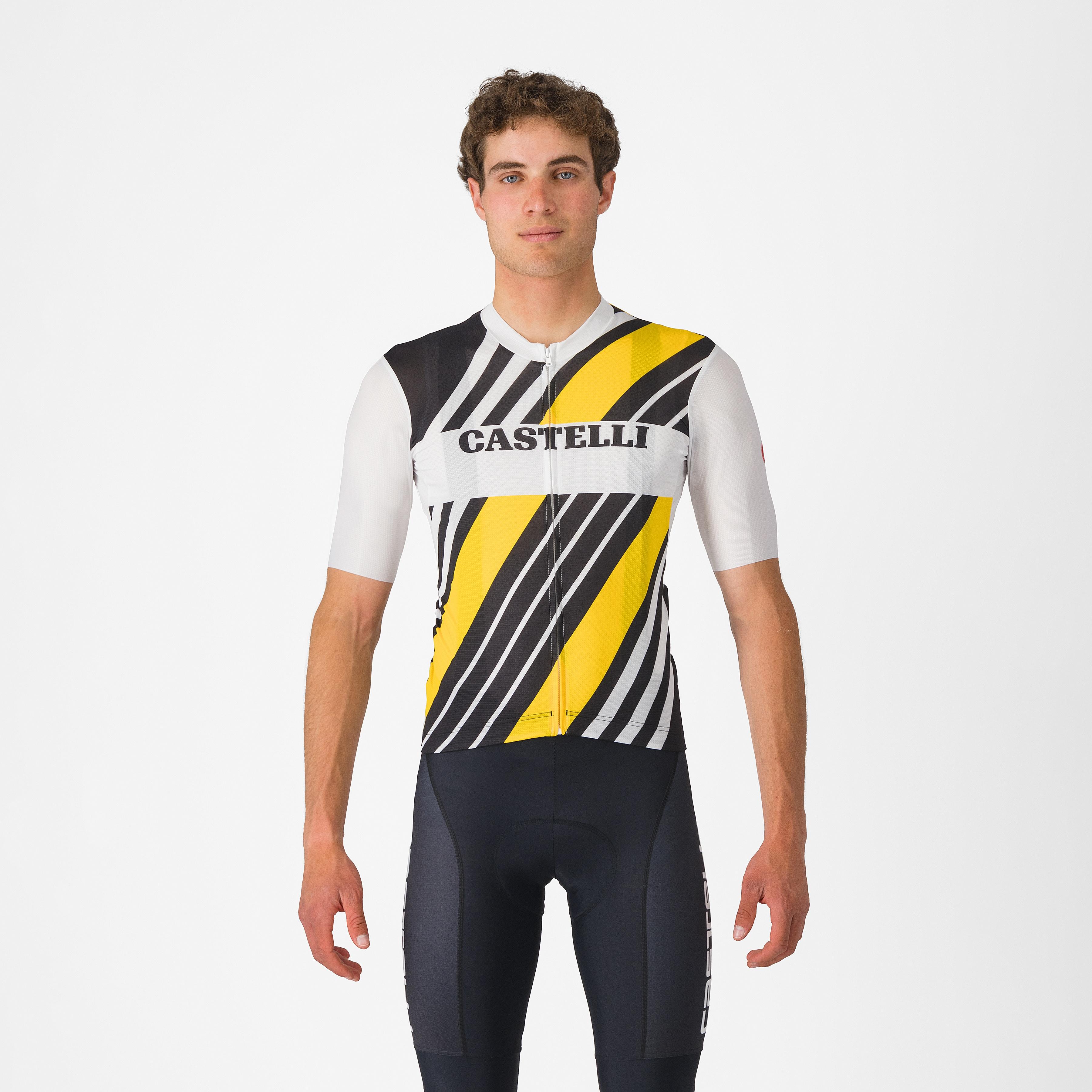 Heritage jersey - black/white-yellow - castelli