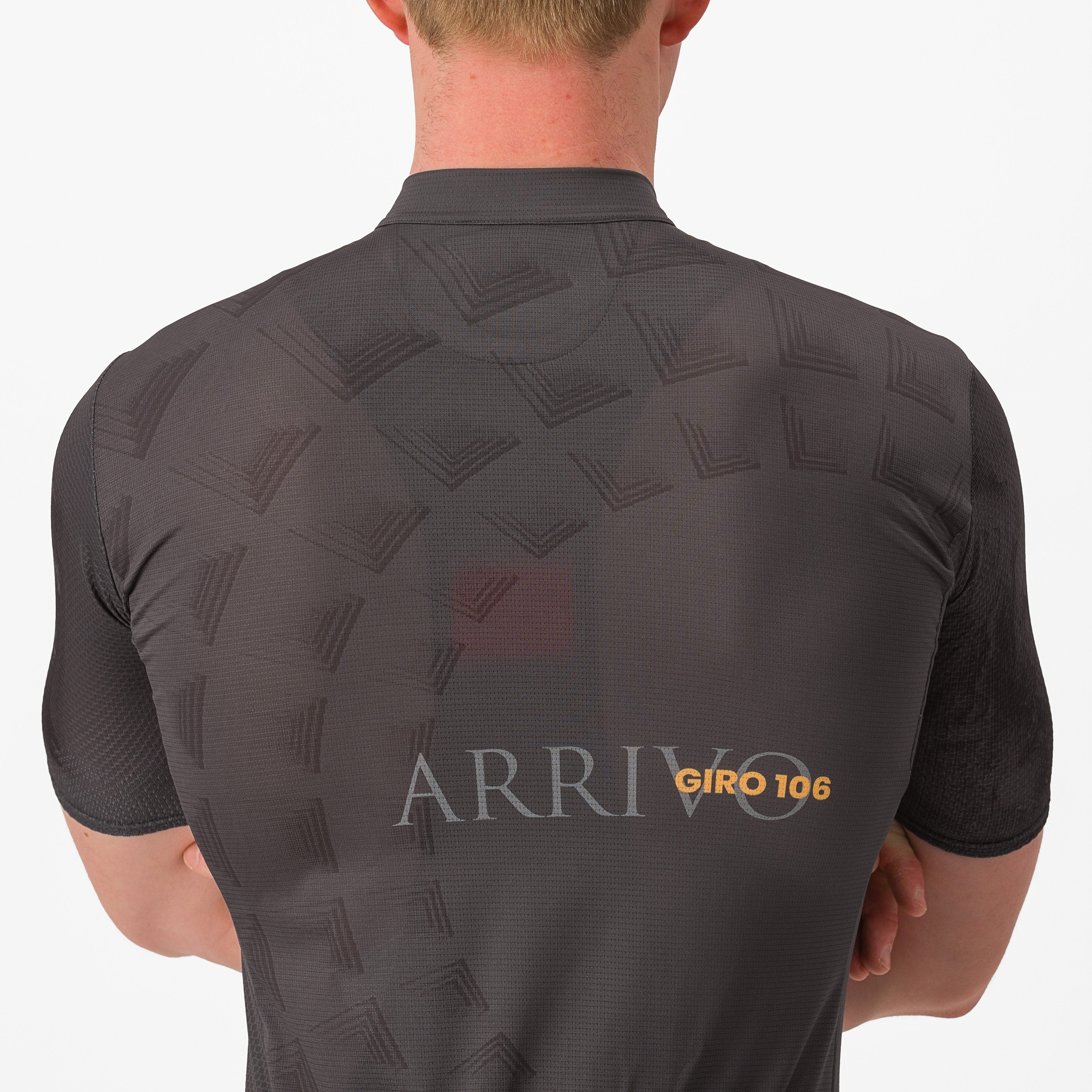#giro roma jersey - antracite/dark gray/giallo - castelli