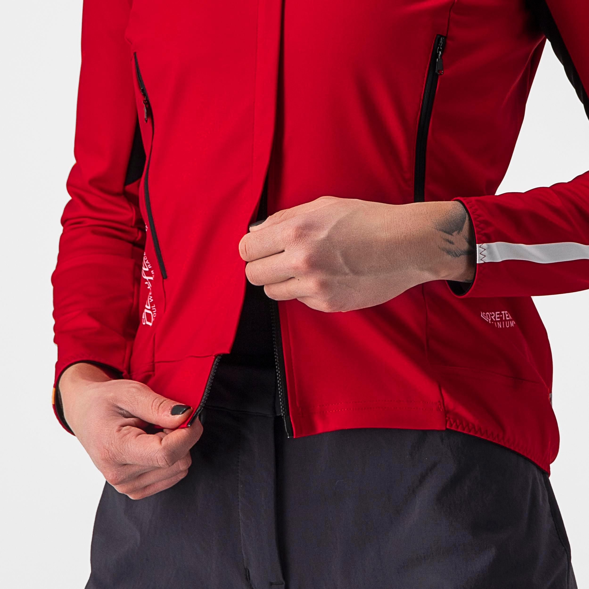 Unlimited perfetto ros 2 w jacket - dark red - castelli