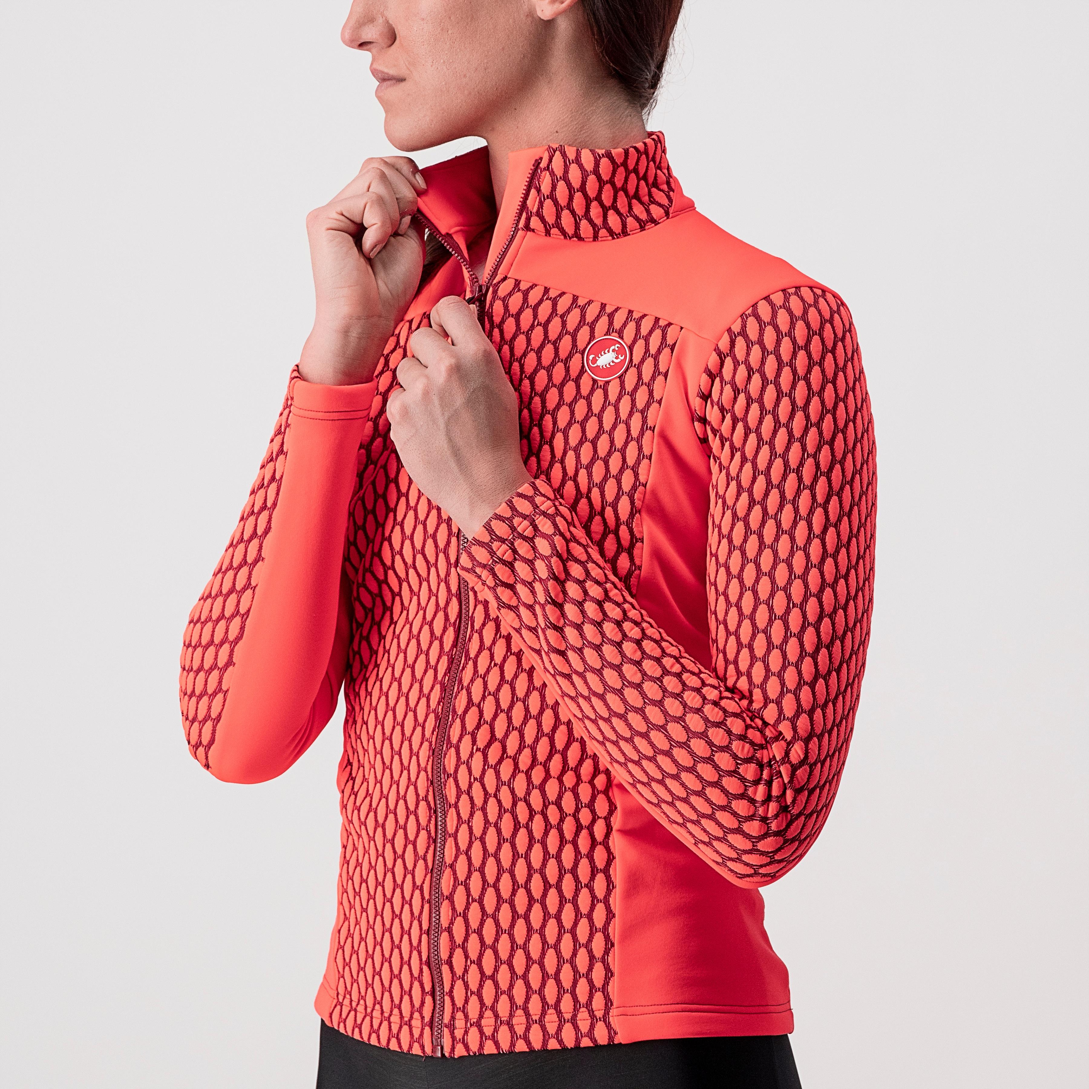 Sfida 2 jersey fz - brilliant pink/bordeaux - castelli