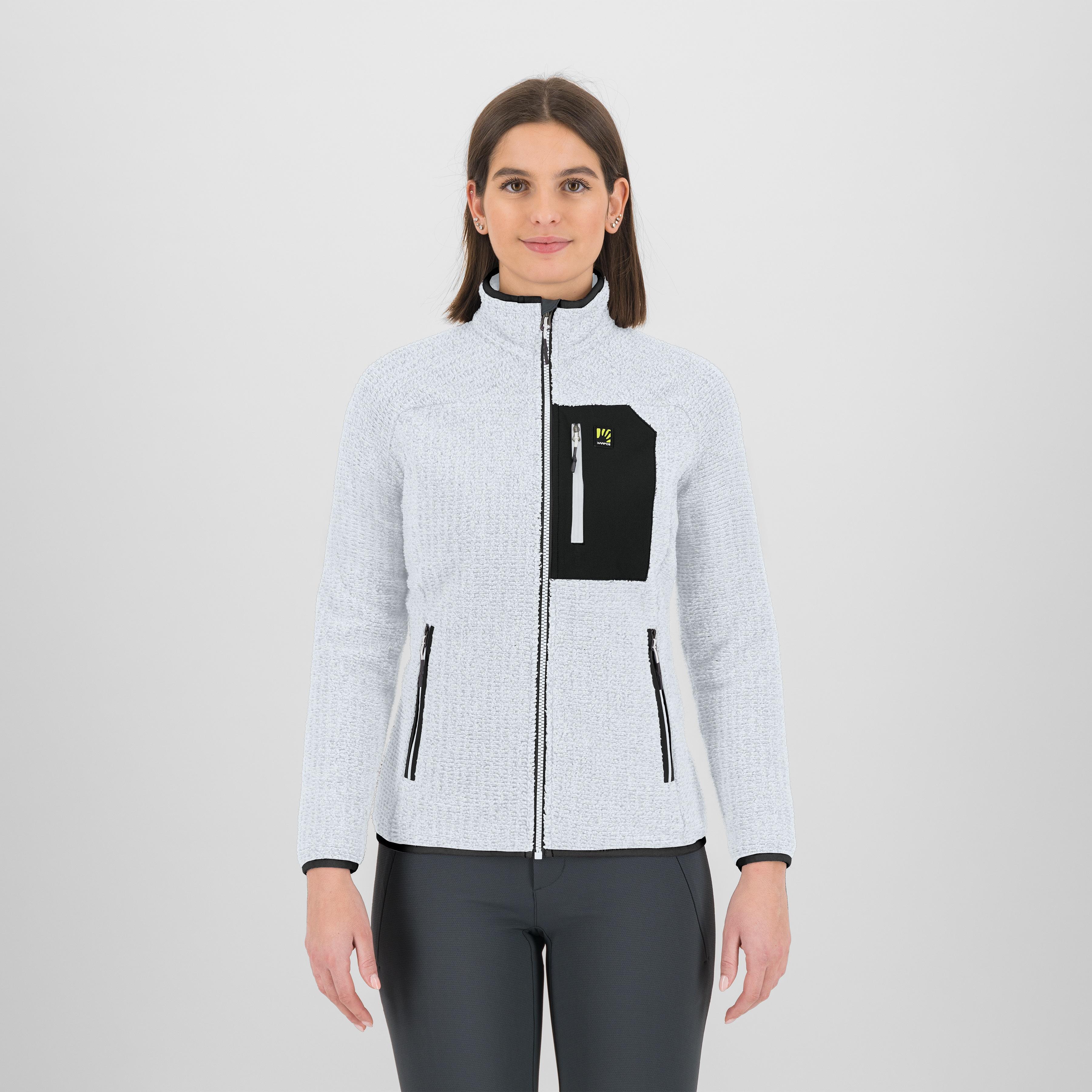 Rocchetta evo w fleece - bright white/black - karpos