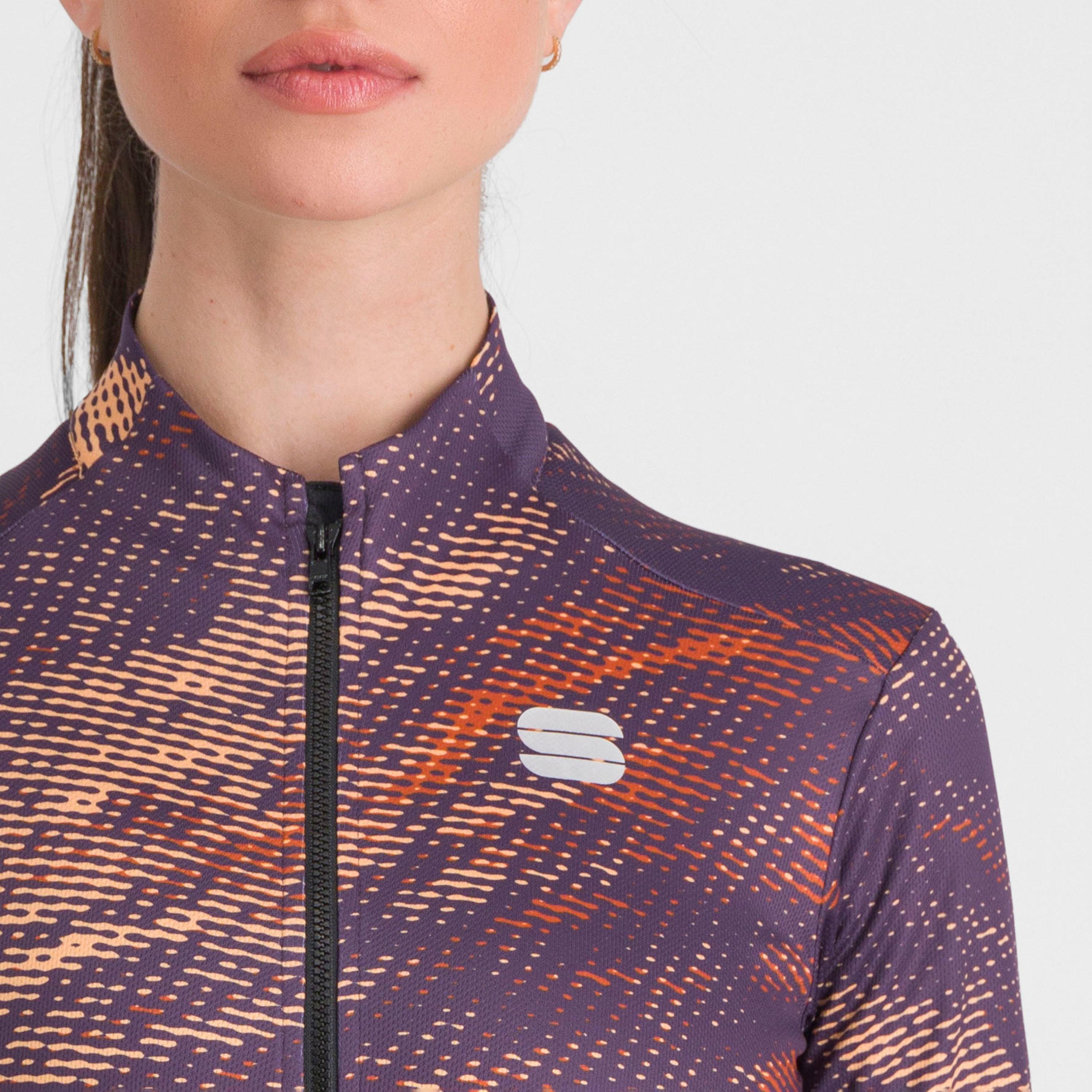 Cliff supergiara w thermal jersey - nightshade cayenna papaya - sportful