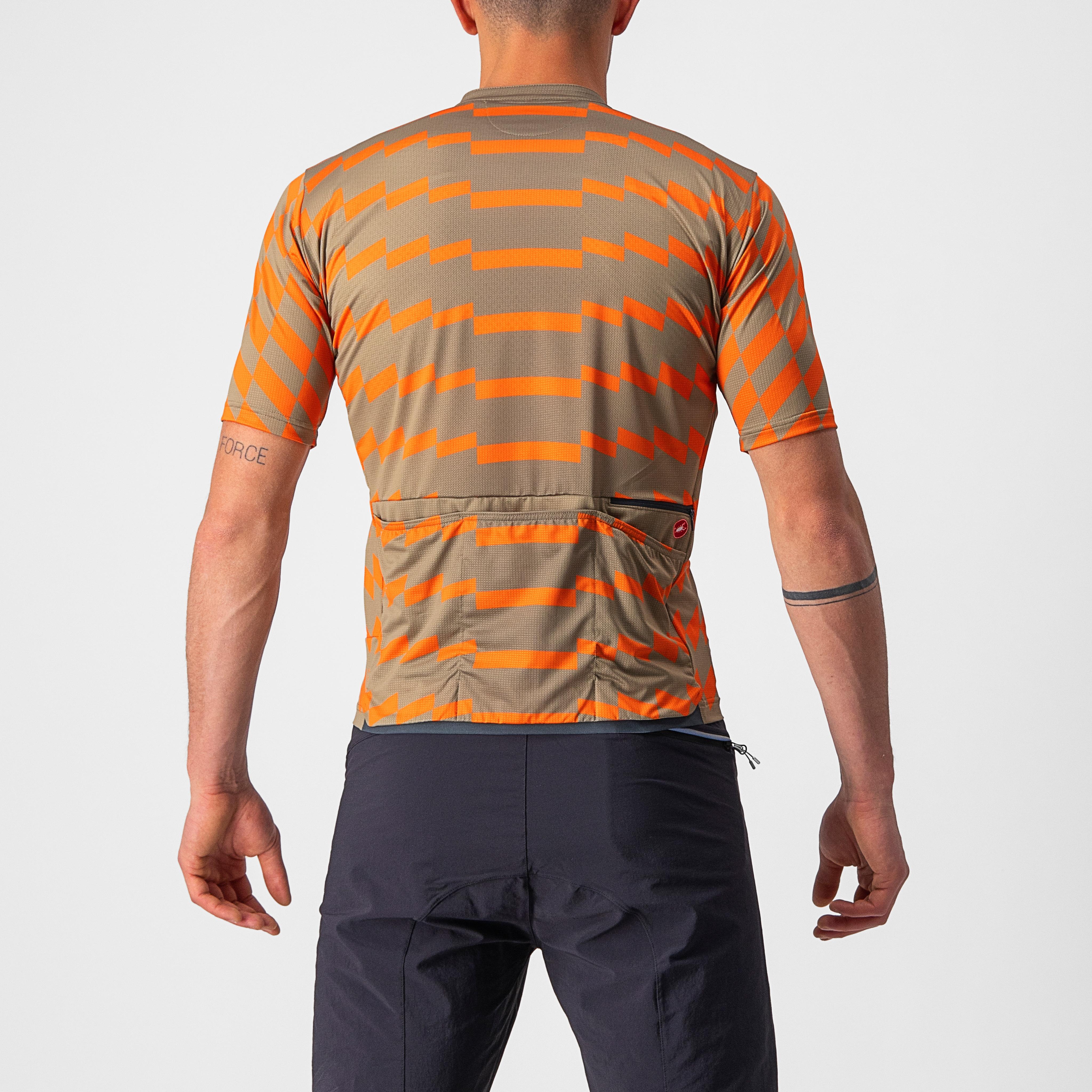 Unltd sterrato jersey - olive green/orange rust - castelli