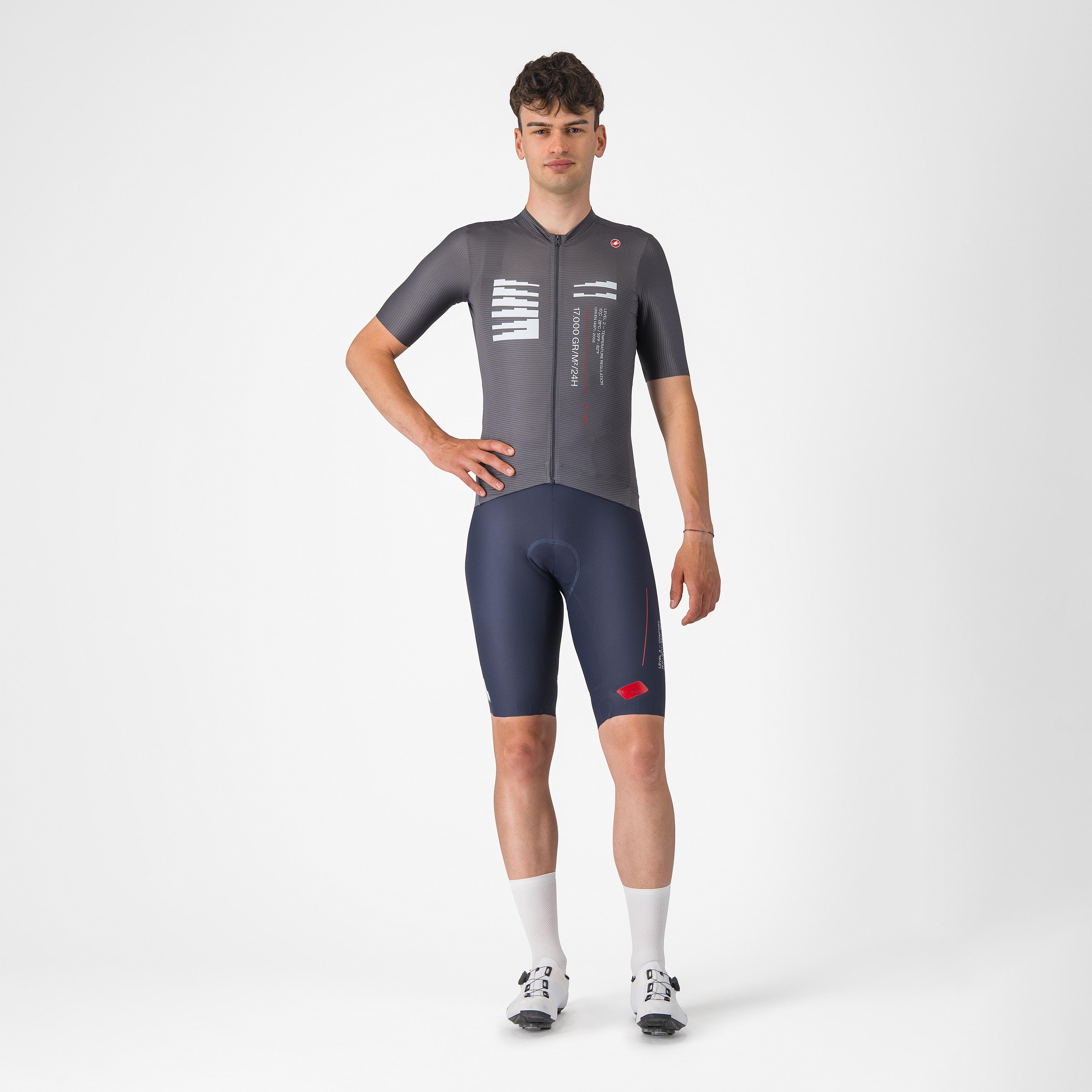 Espresso r-a/d jersey - smoky gray - castelli