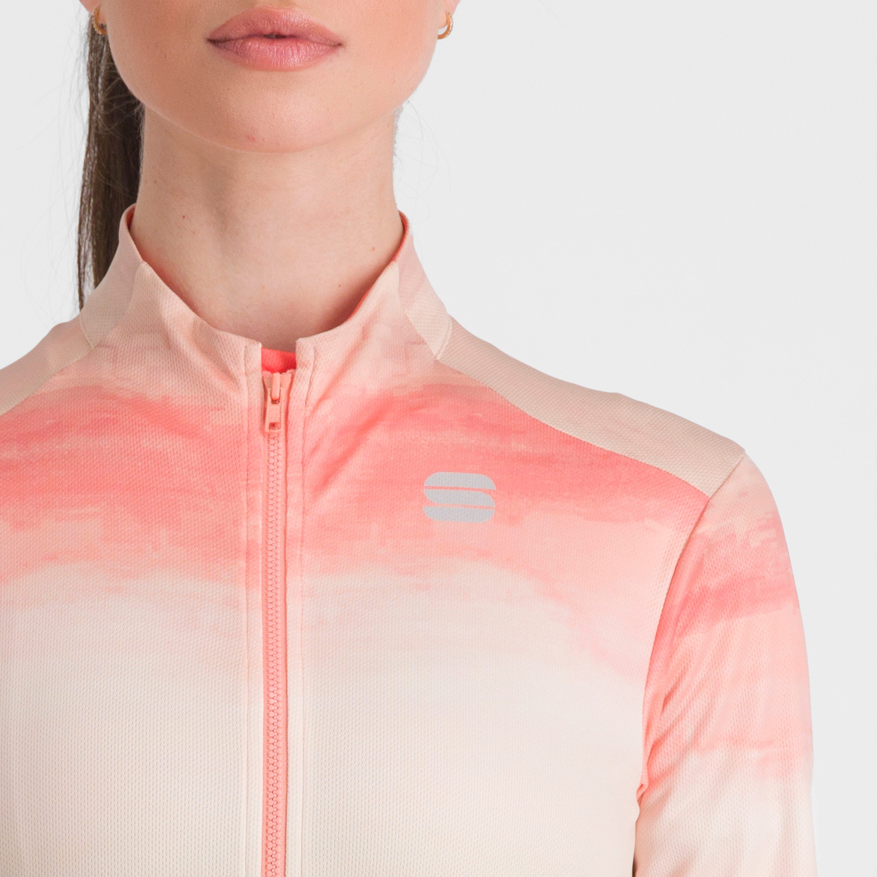 Flow supergiara w thermal jersey - warm cement corallo - sportful