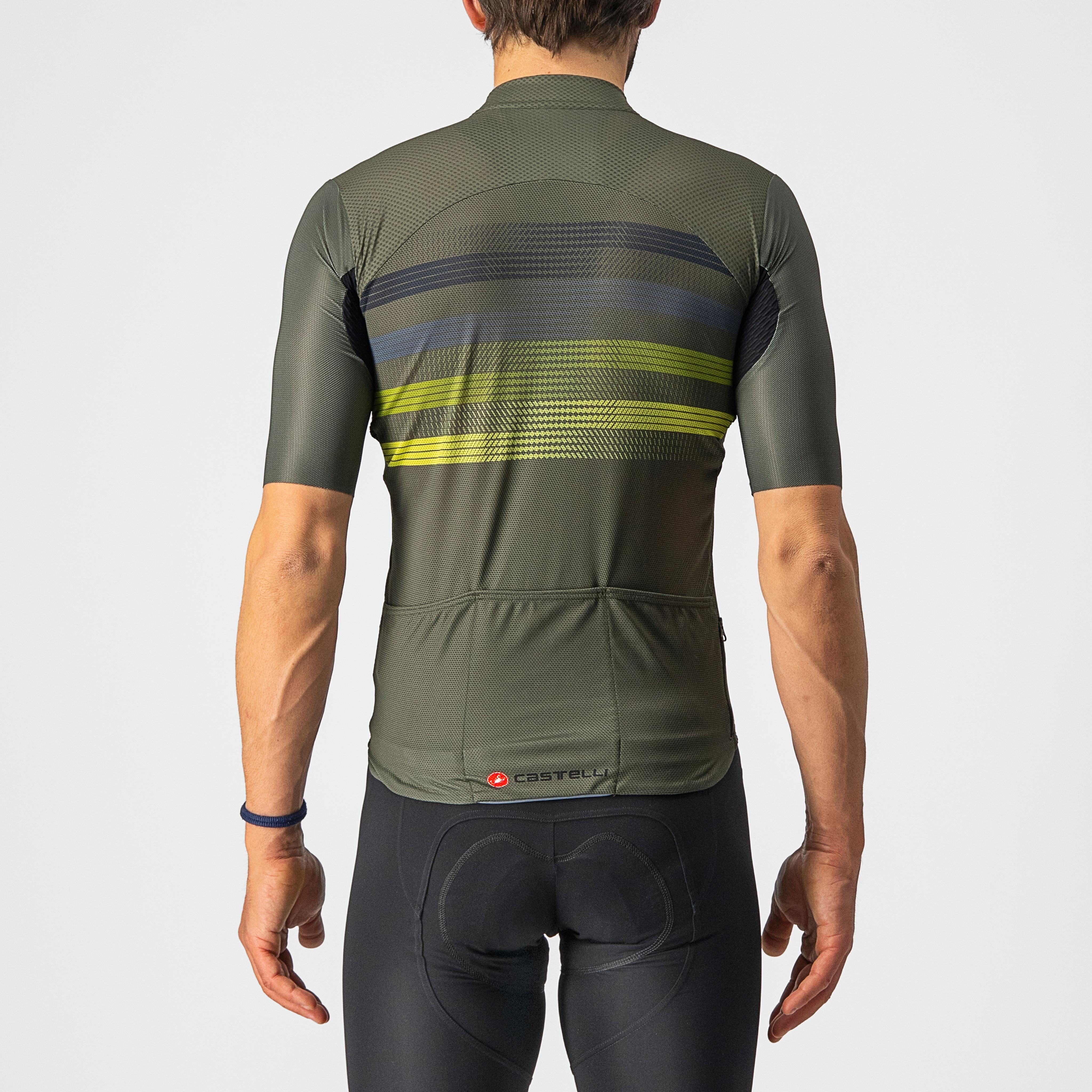 Endurance pro jersey - military green/blue-sulphur - castelli