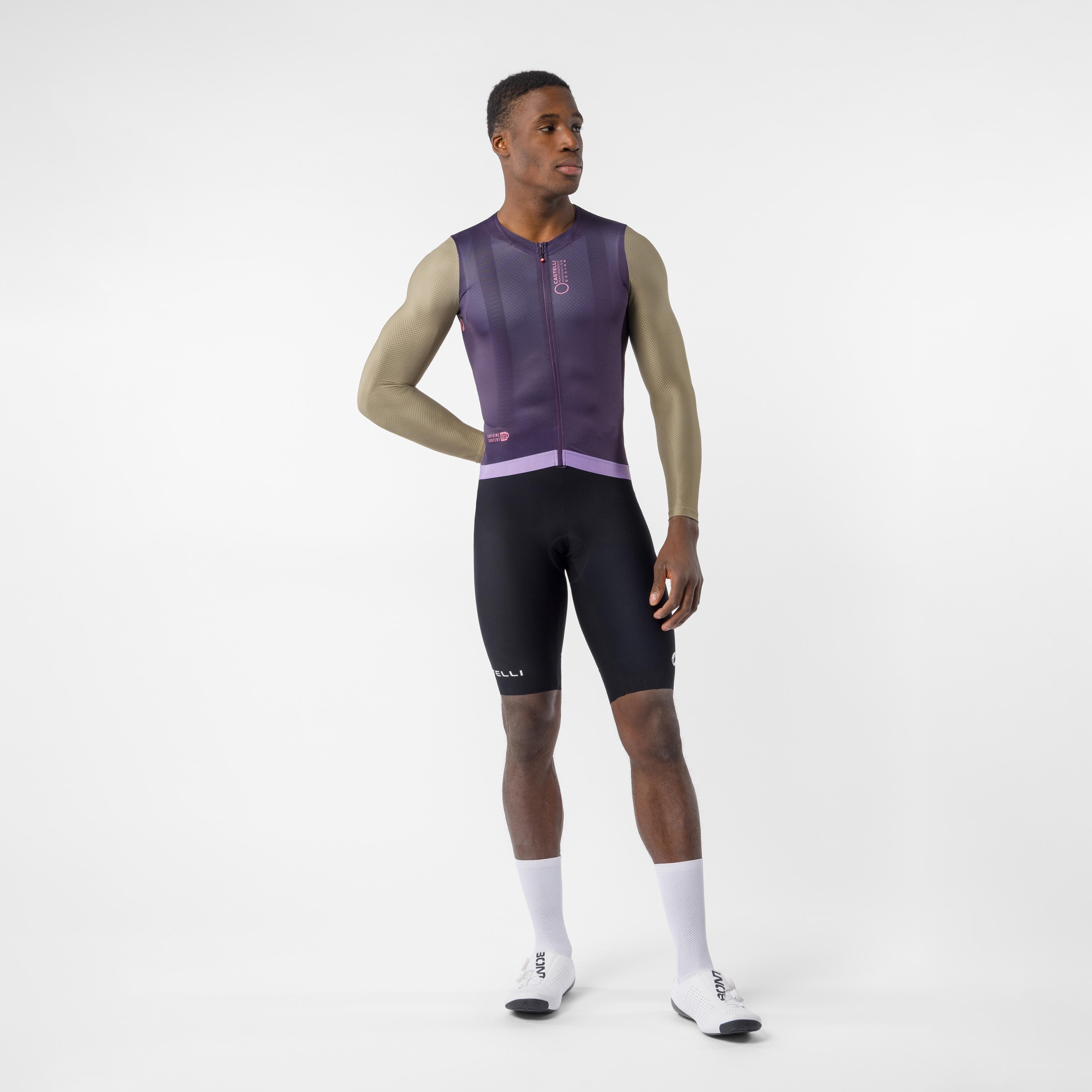 Corretto ls jersey - night shade/elmwood-rosa giro - castelli