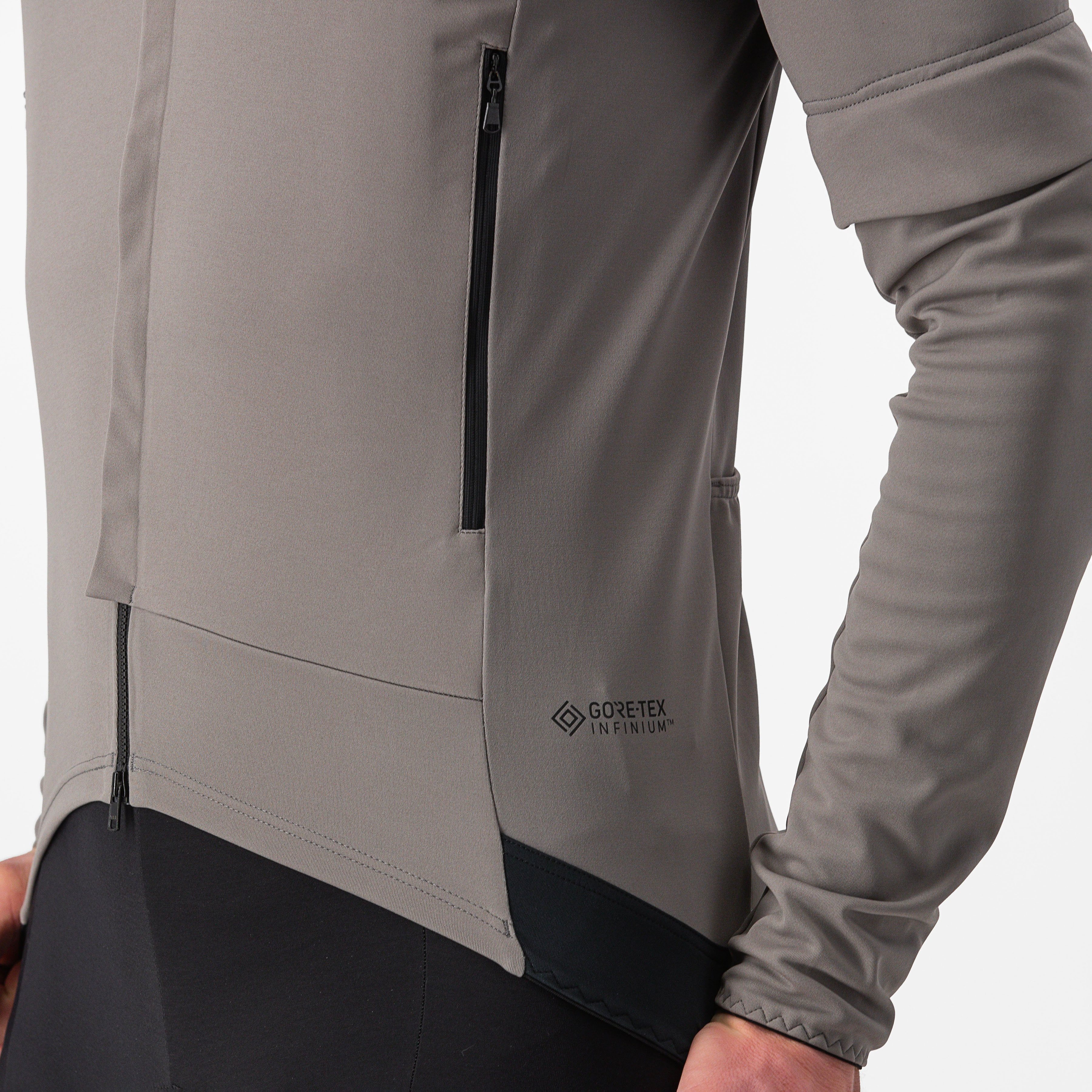 Perfetto ros 2 convertible jacket - nickel gray/travertine gray - castelli