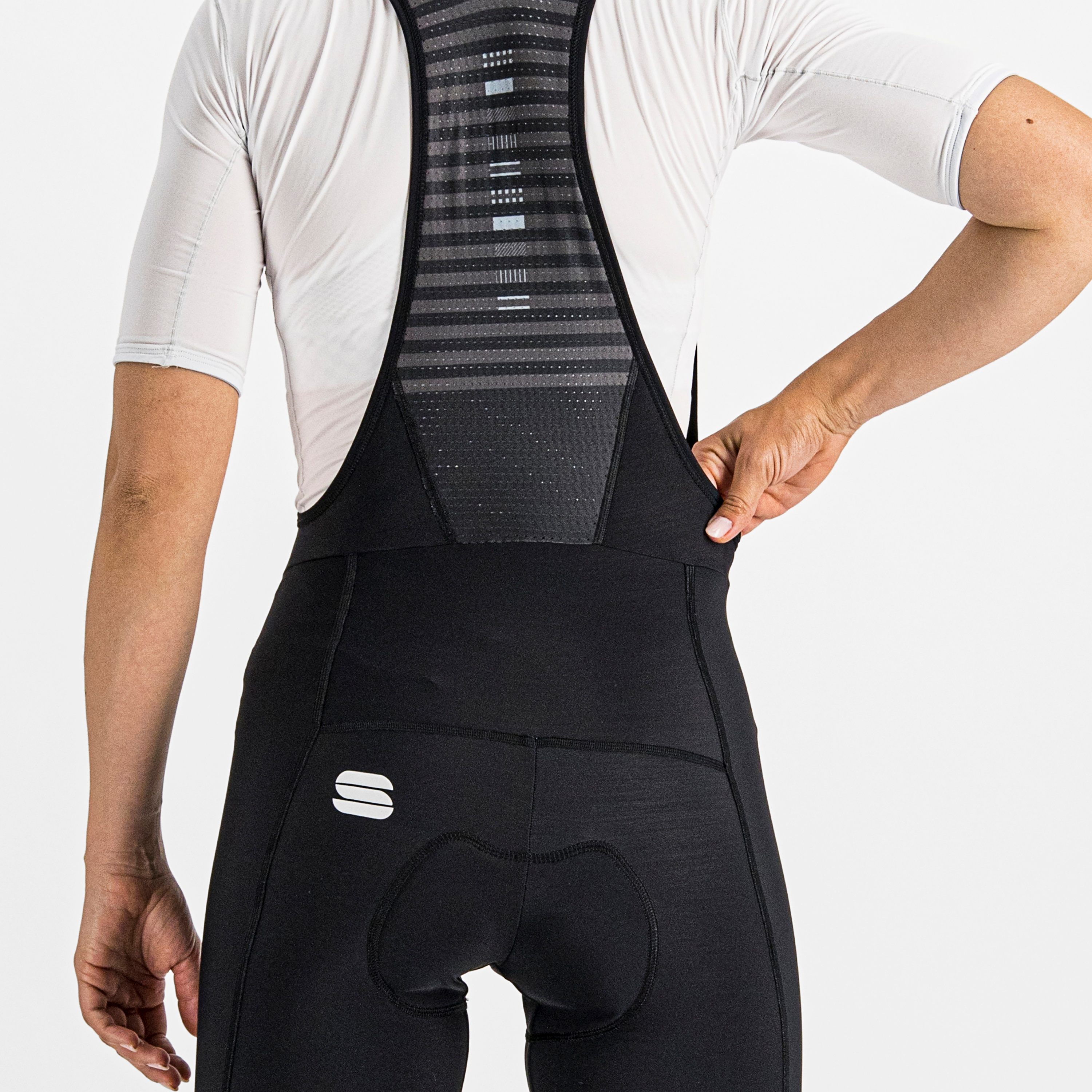 Classic woman bibtight - black ice - sportful