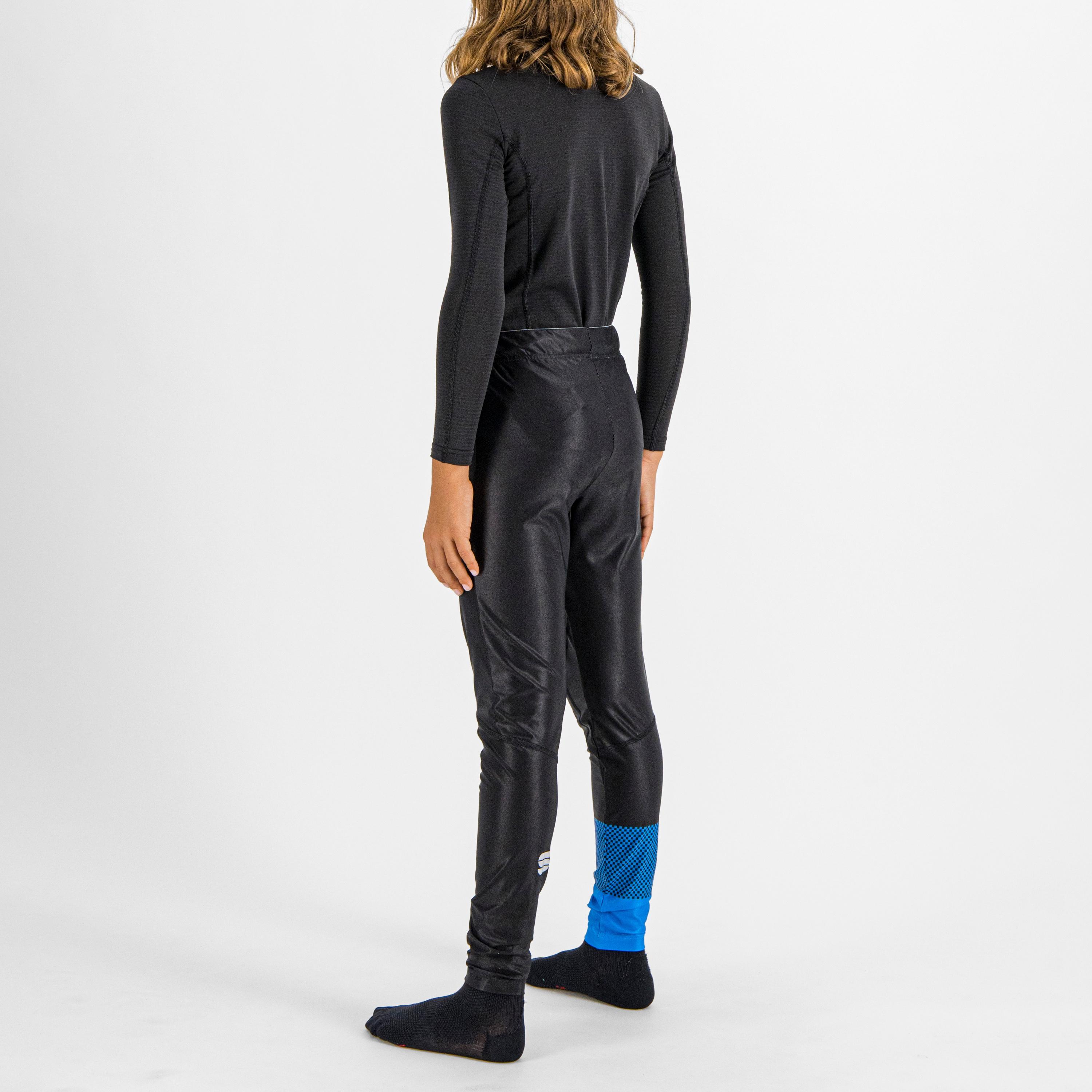 Squadra kid's tight - black brilliant blue - sportful
