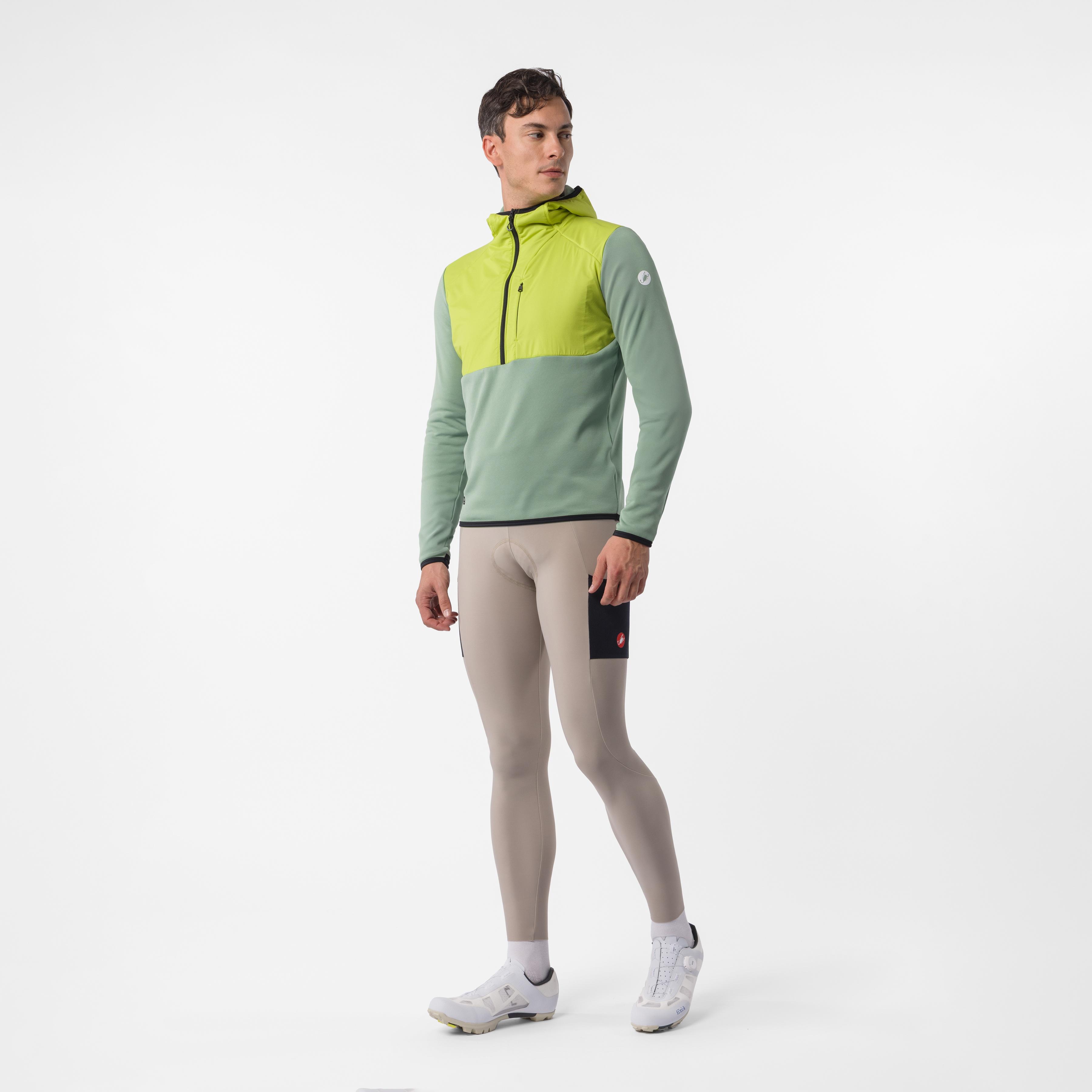 Unltd roam hoodie - green pepper/kiwi - castelli