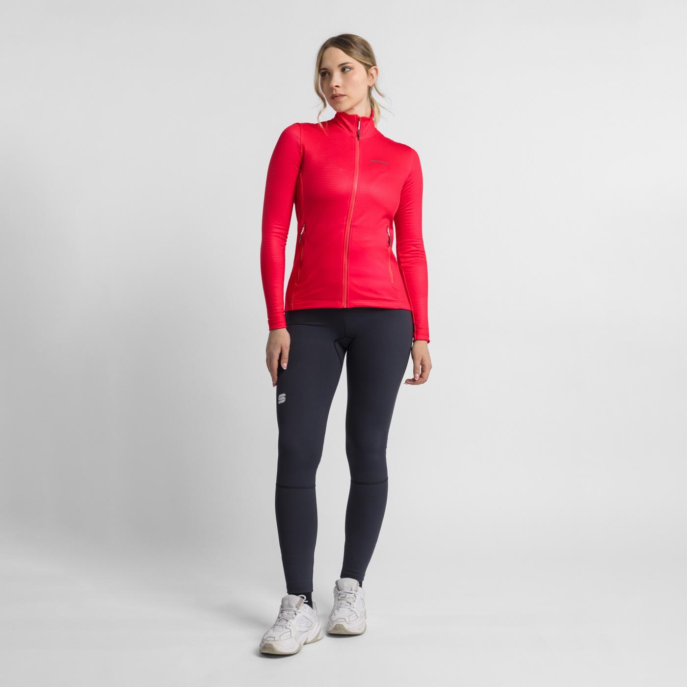 Cardio w fleece - hibiscus - sportful