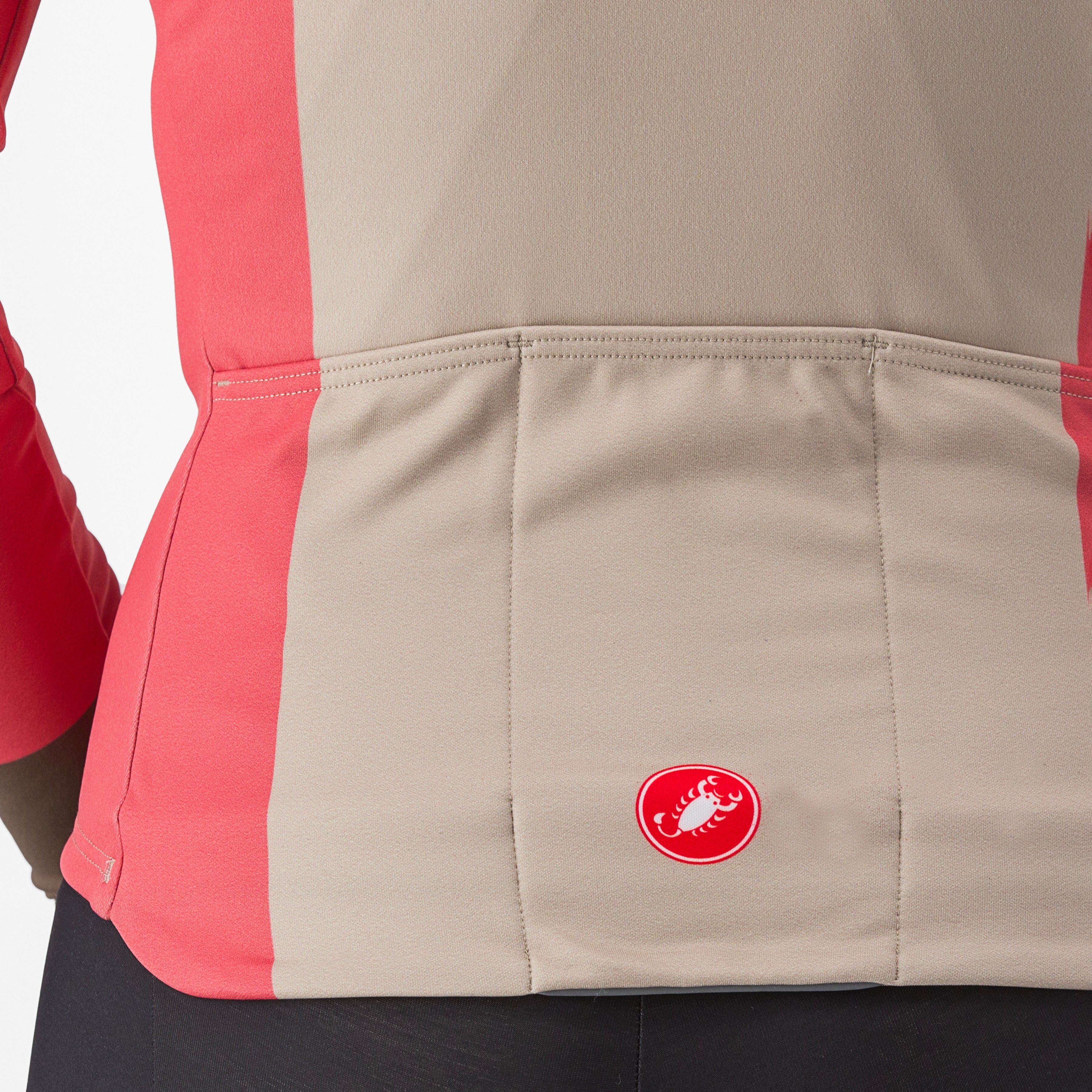Unlimited w thermal jersey - mineral red/clay - castelli