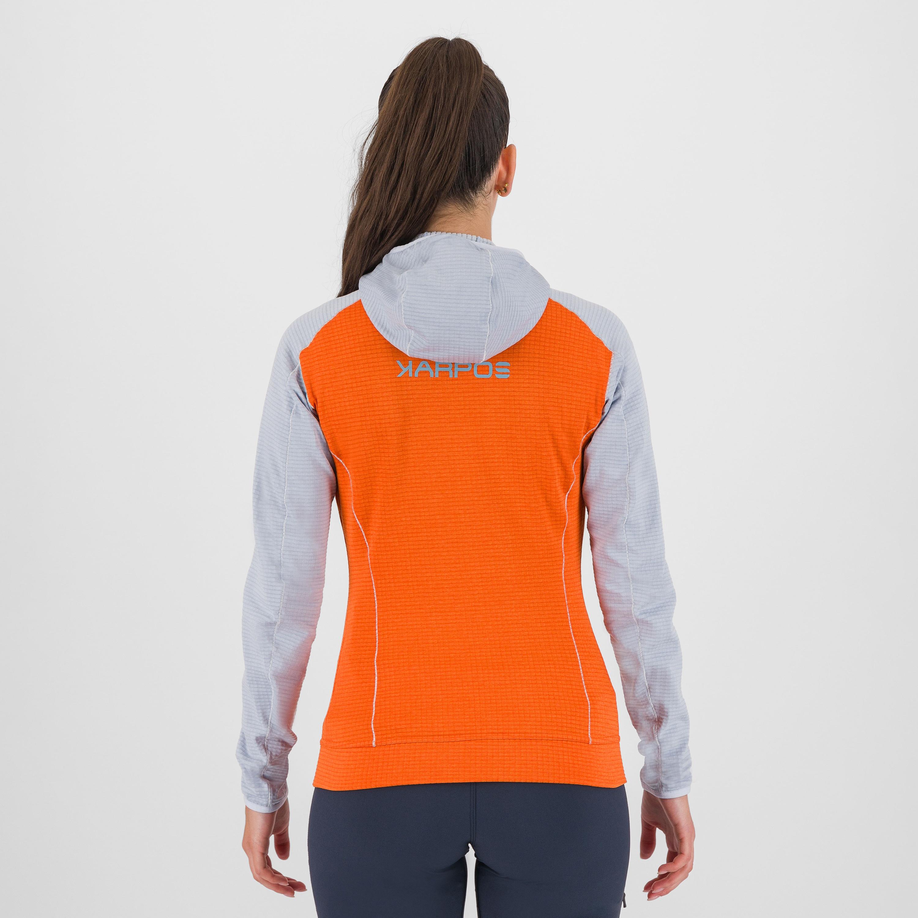 Ambrizzola w full-zip hoodie - scarlet ibis/halogen blue - karpos