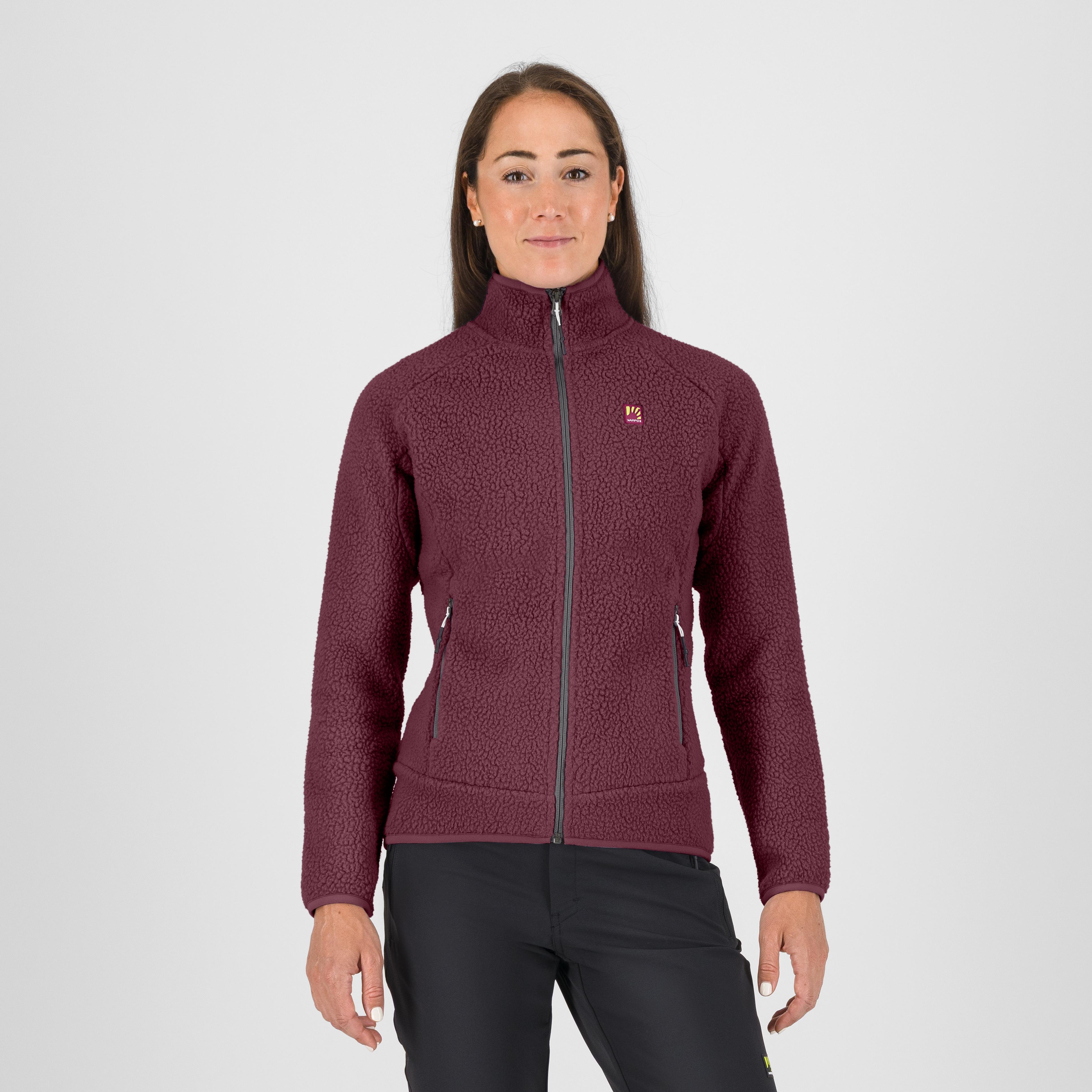 Moiazza retrò w fleece - crimson - karpos