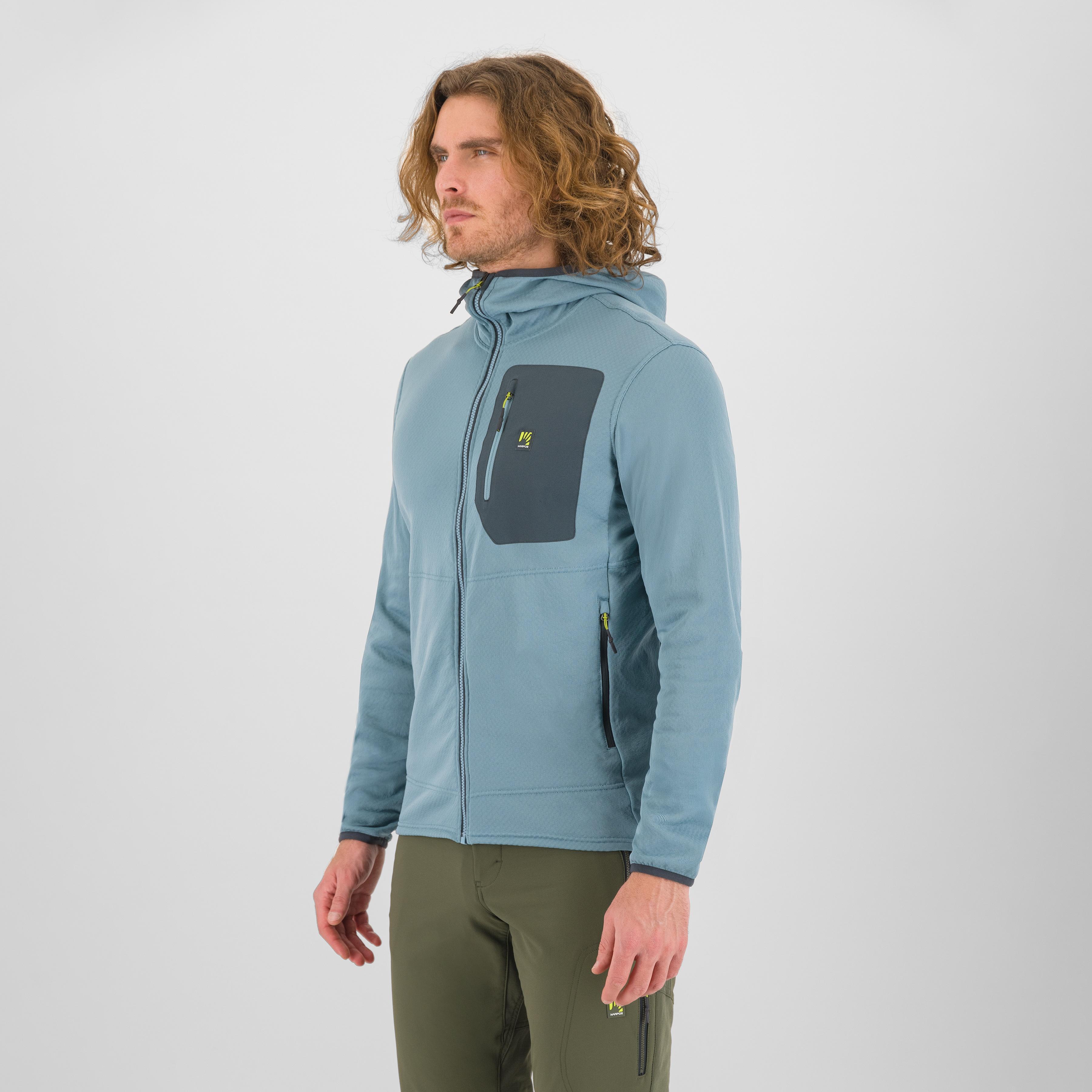 Antermoia hoodie fleece - smoke blue/woodl.gray - karpos