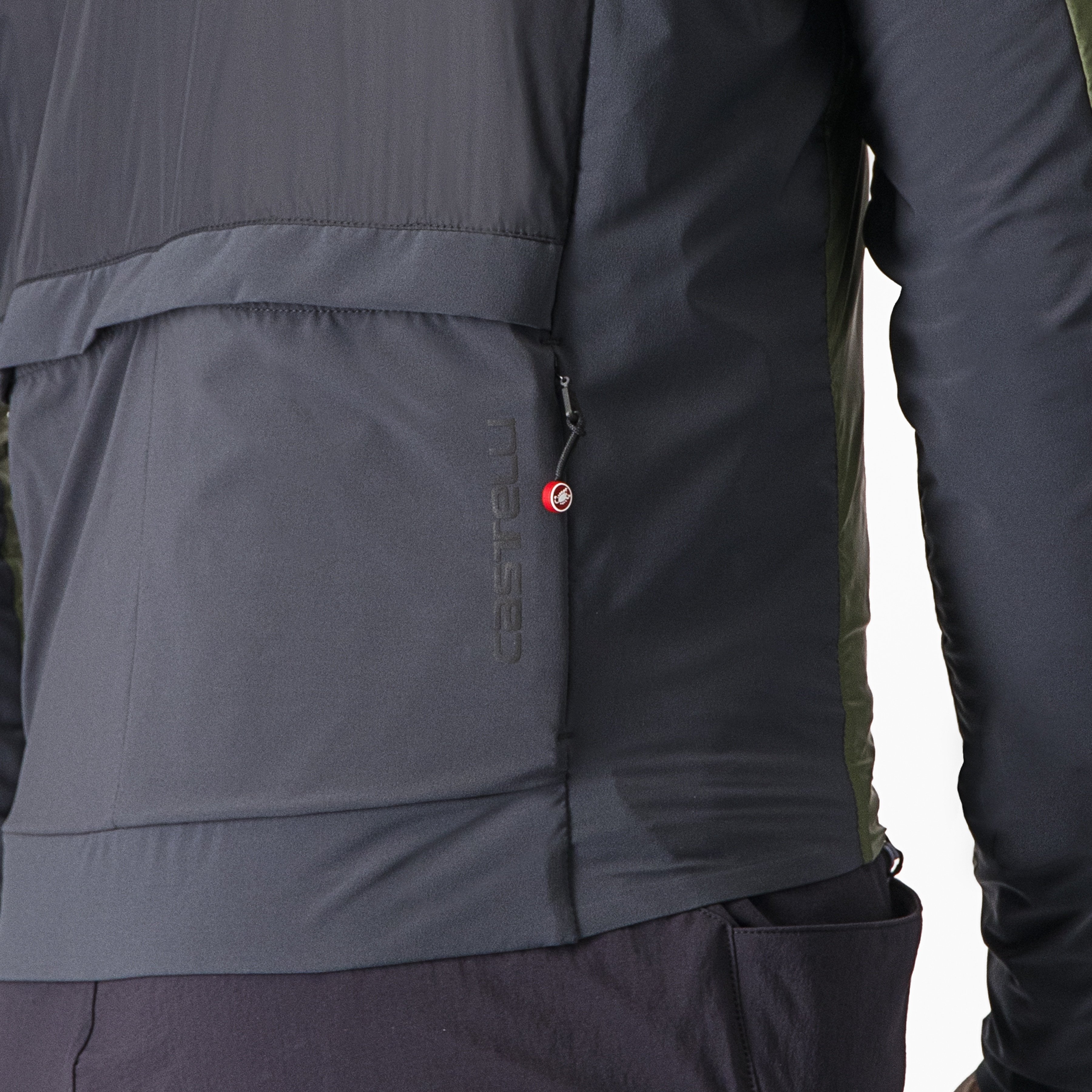 Unlimited puffy jacket - light military green/dark gray - castelli