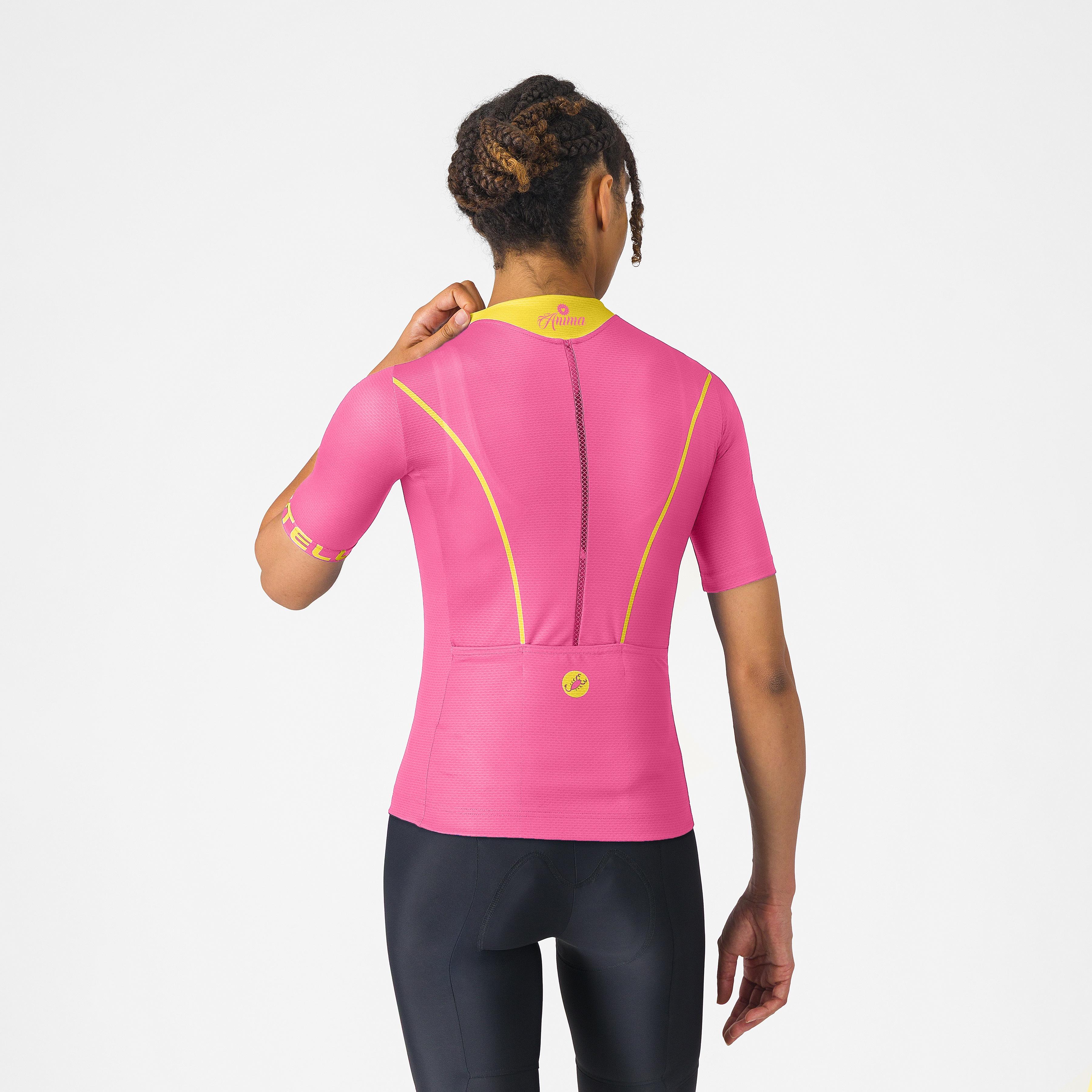 Anima flow jersey - rosa giro/mango mojito - castelli