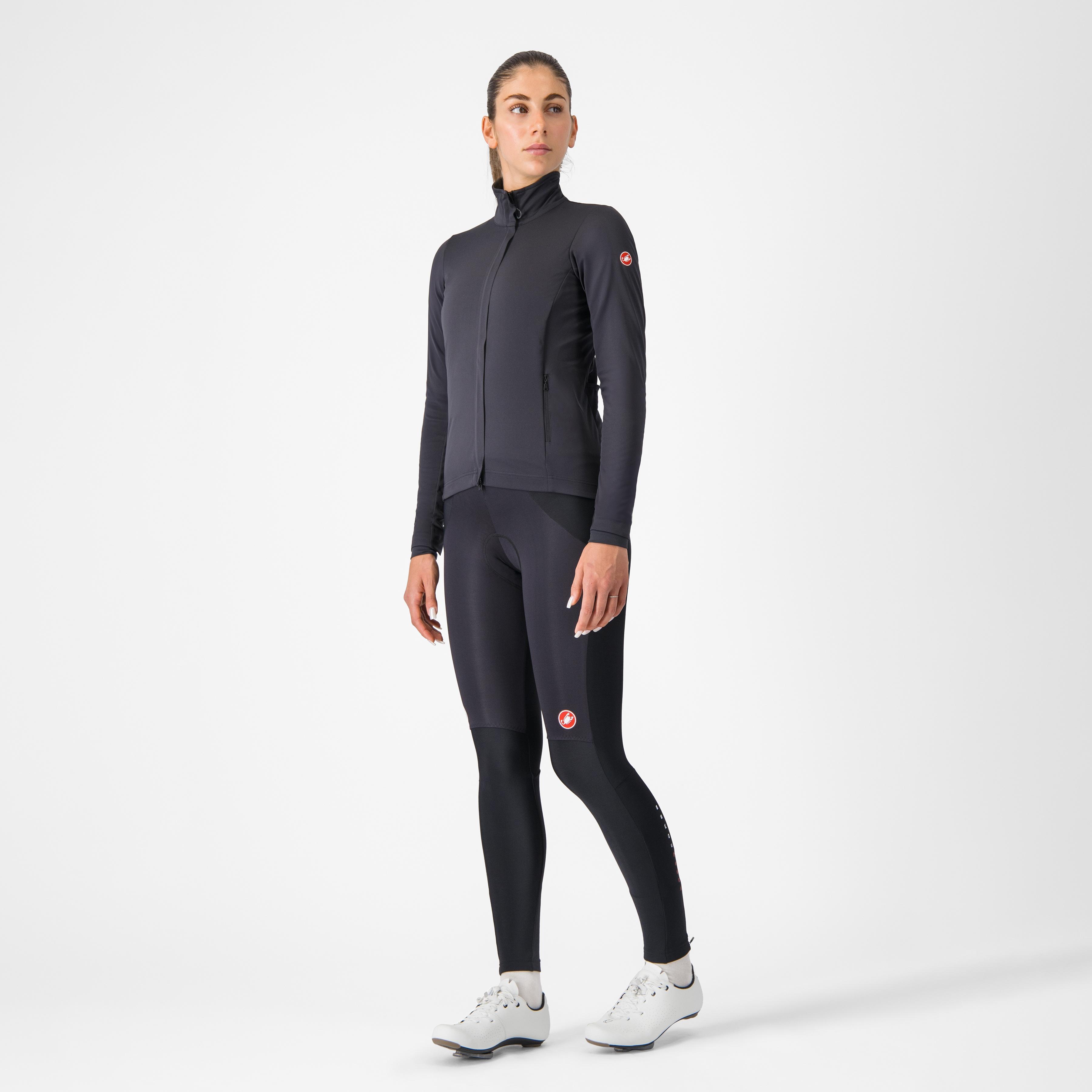 Alpha 150 w jacket - light black/black - castelli