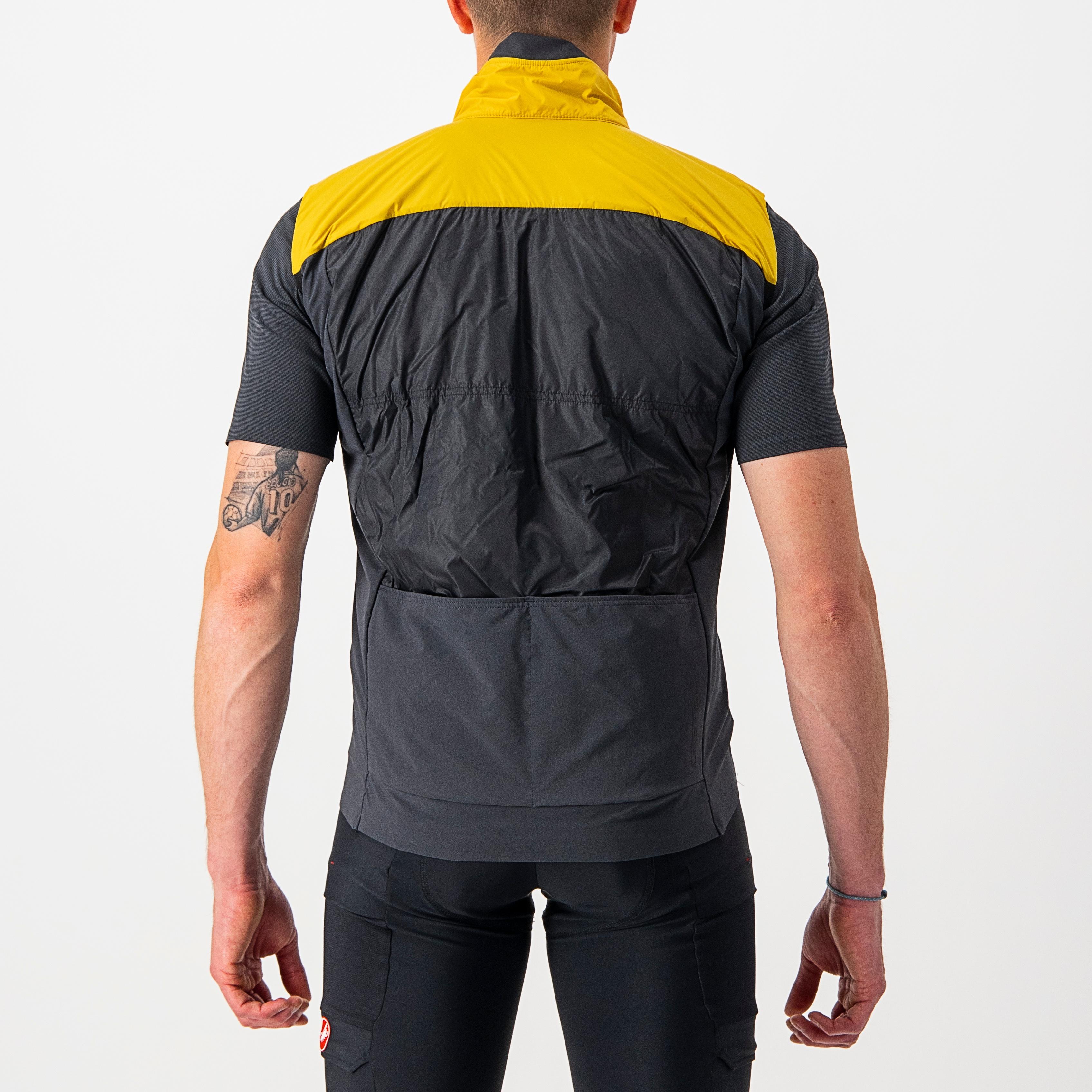 Unlimited puffy vest - goldenrod/dark gray - castelli